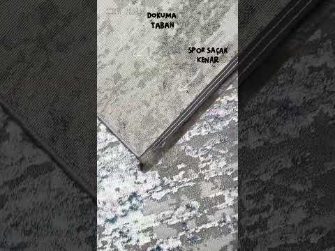 Zev Vogui Serisi Gri Mavi Çizgili Modern Geometrik Triko Akrilik Halı st033 160x230