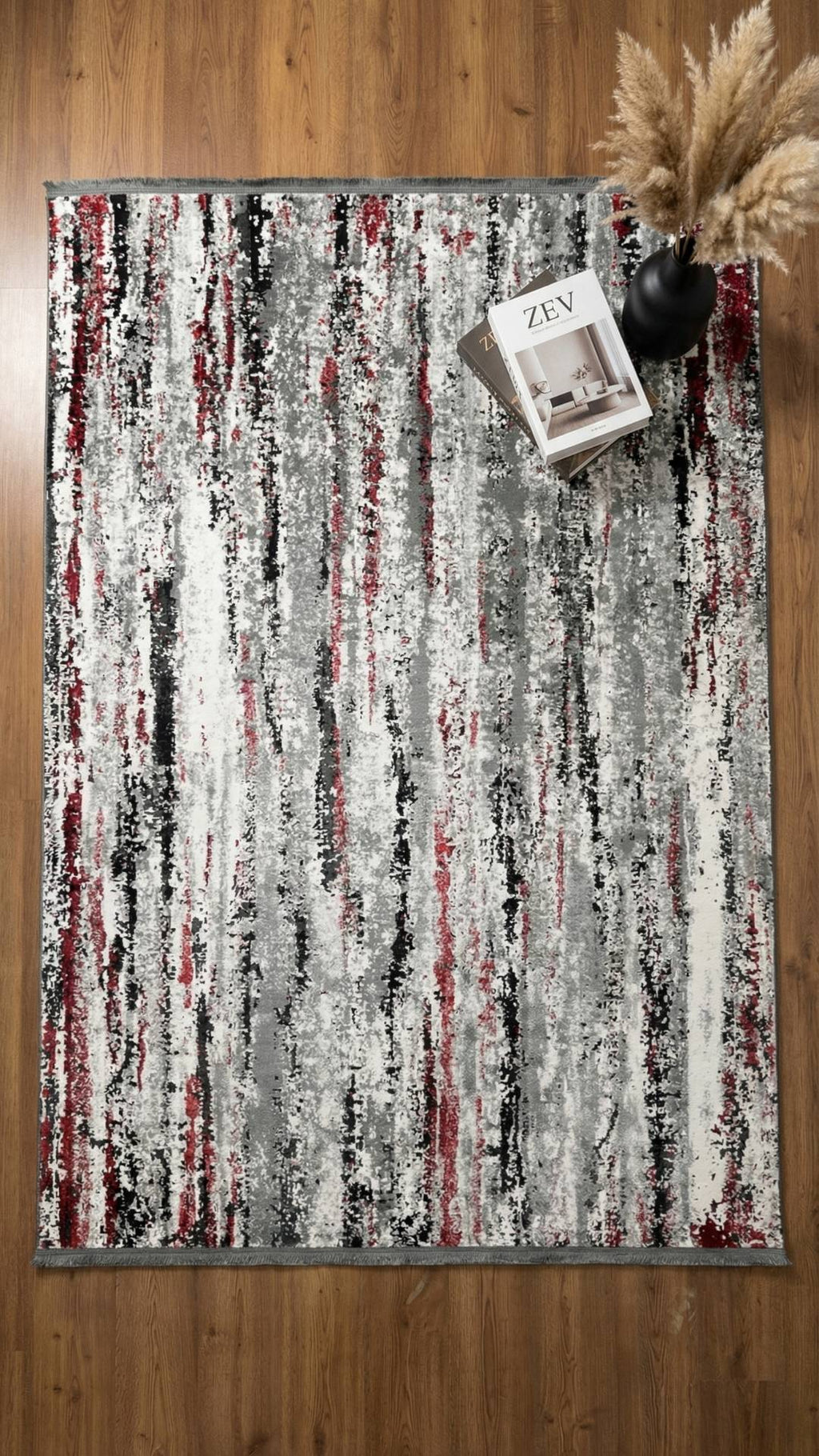 Zev Halı Dark Serisi: Modern Vintage Akrilik Salon Mutfak Halısı - %60 İndirimli Outlet Zümrüt Siyahı st016 160x230 | Modern Halı | Zev Halı
