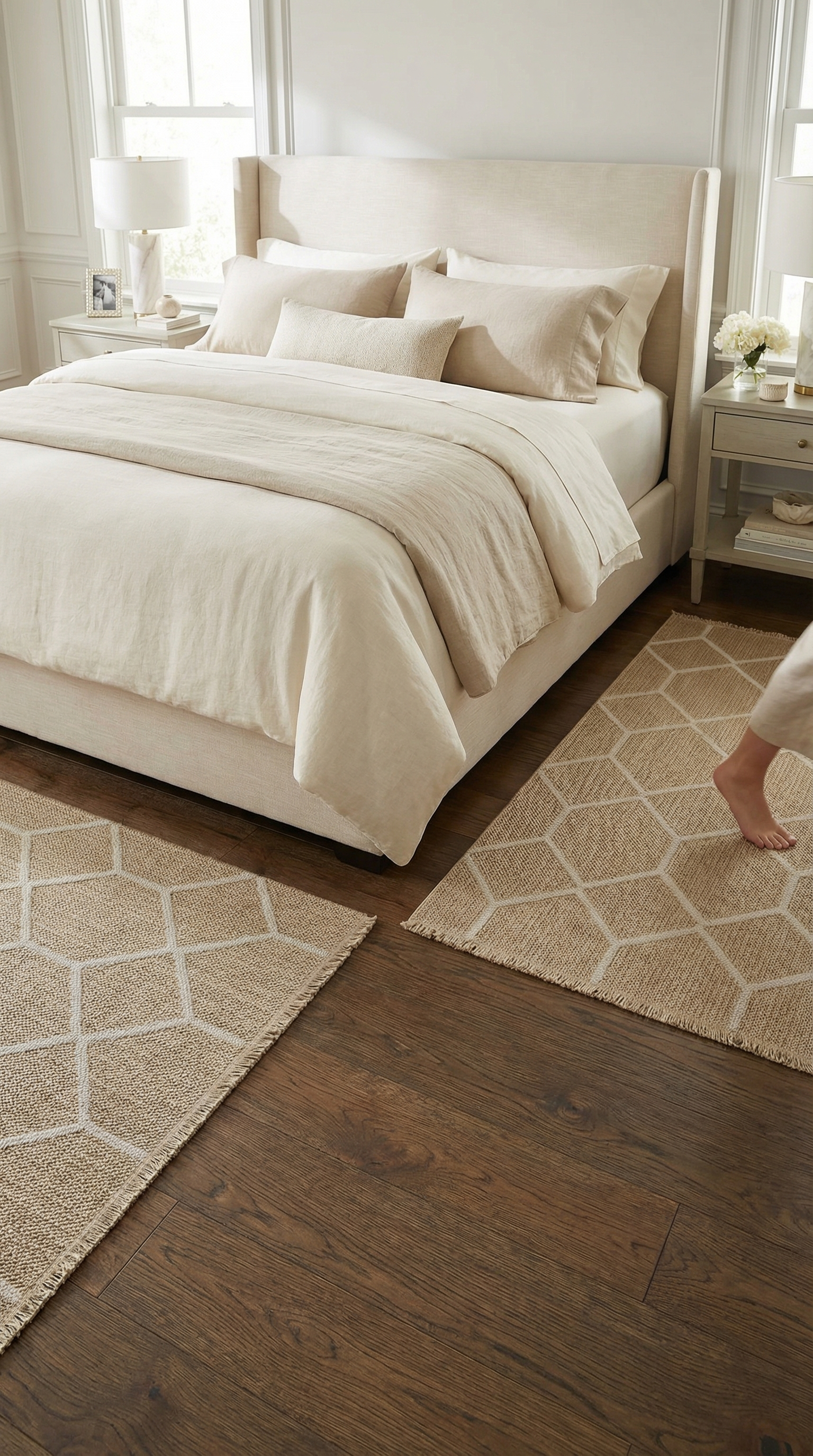 Zev Keten: Organik Dokusuyla Ayak Altına Keyif Veren Jüt Efektli Halı Özel Ölçü ✂