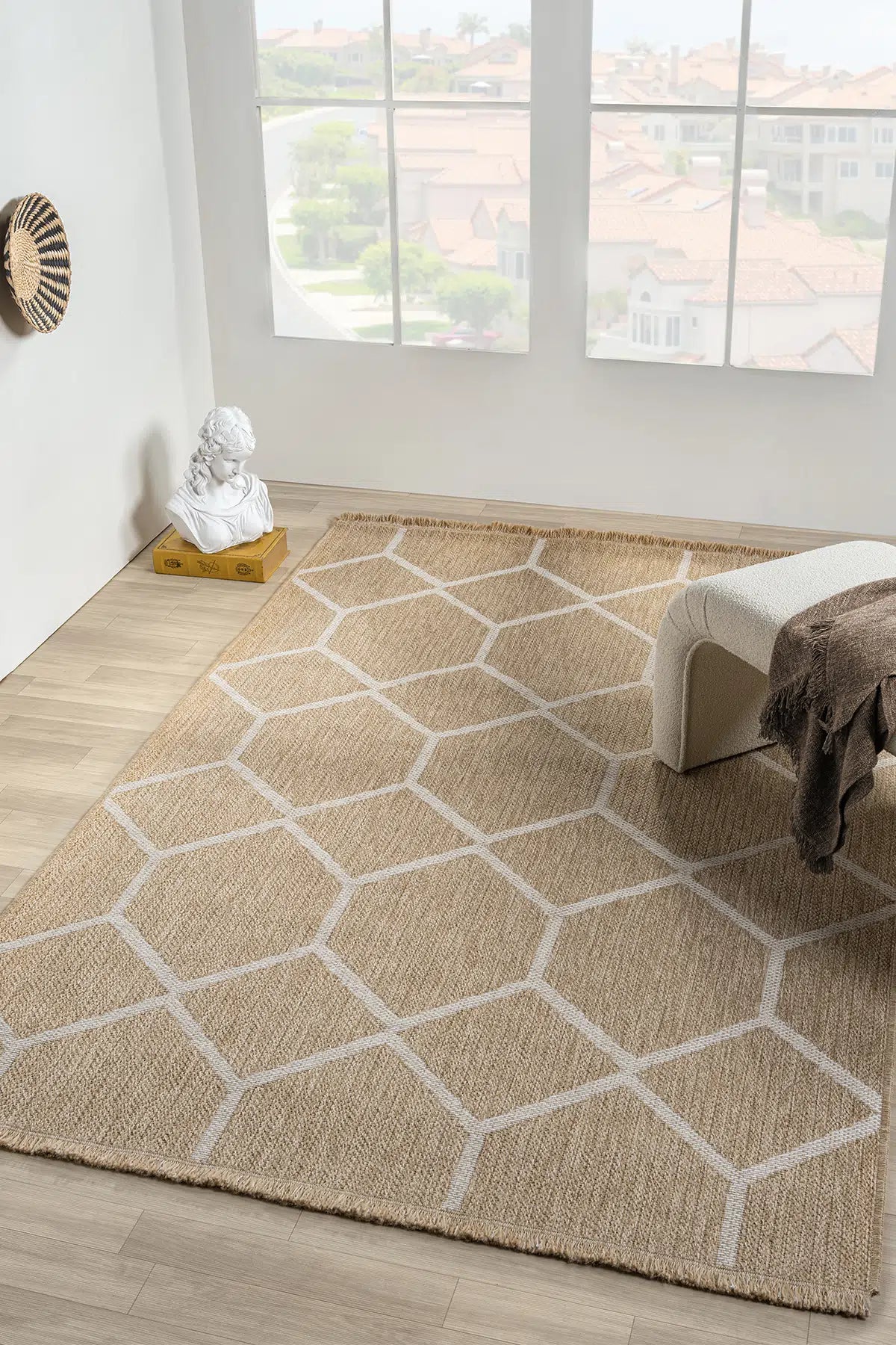 Zev Keten: Organik Dokusuyla Ayak Altına Keyif Veren Jüt Efektli Halı Özel Ölçü ✂
