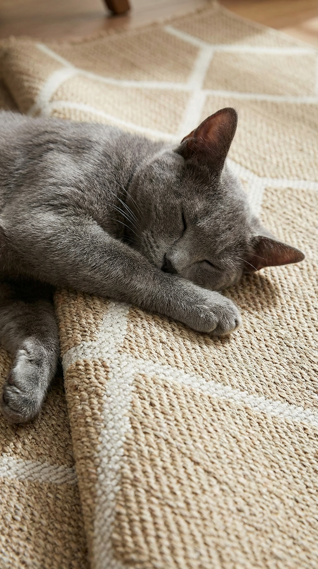 Zev Keten: Organik Dokusuyla Ayak Altına Keyif Veren Jüt Efektli Halı Özel Ölçü ✂