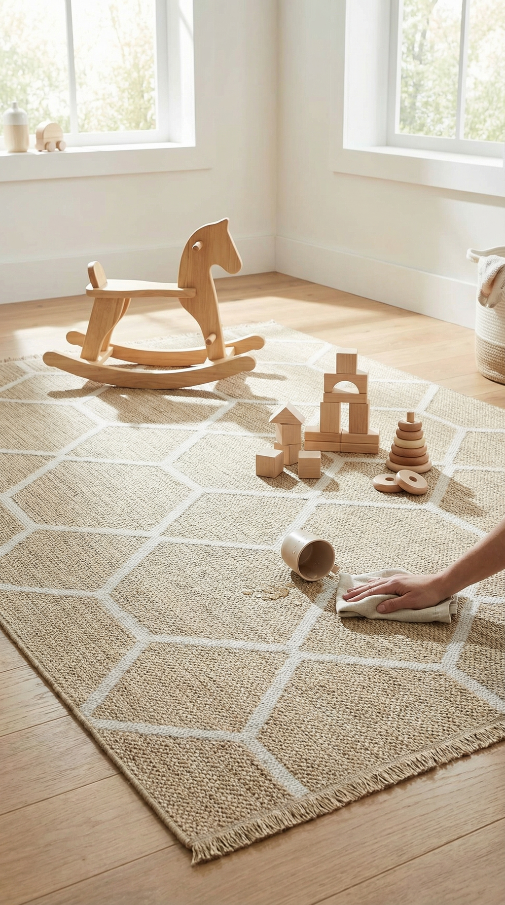 Zev Keten: Organik Dokusuyla Ayak Altına Keyif Veren Jüt Efektli Halı Özel Ölçü ✂