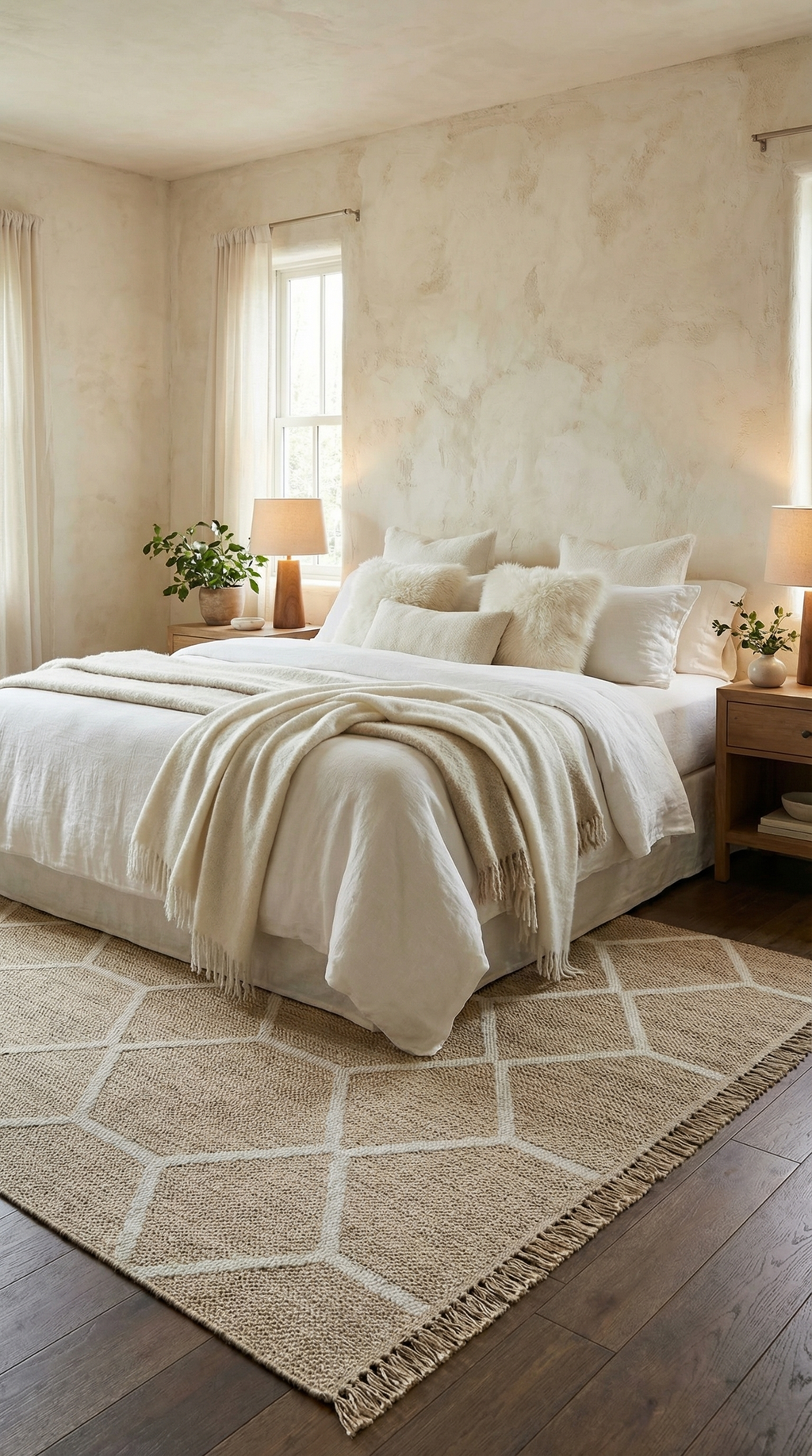 Zev Keten: Organik Dokusuyla Ayak Altına Keyif Veren Jüt Efektli Halı Özel Ölçü ✂