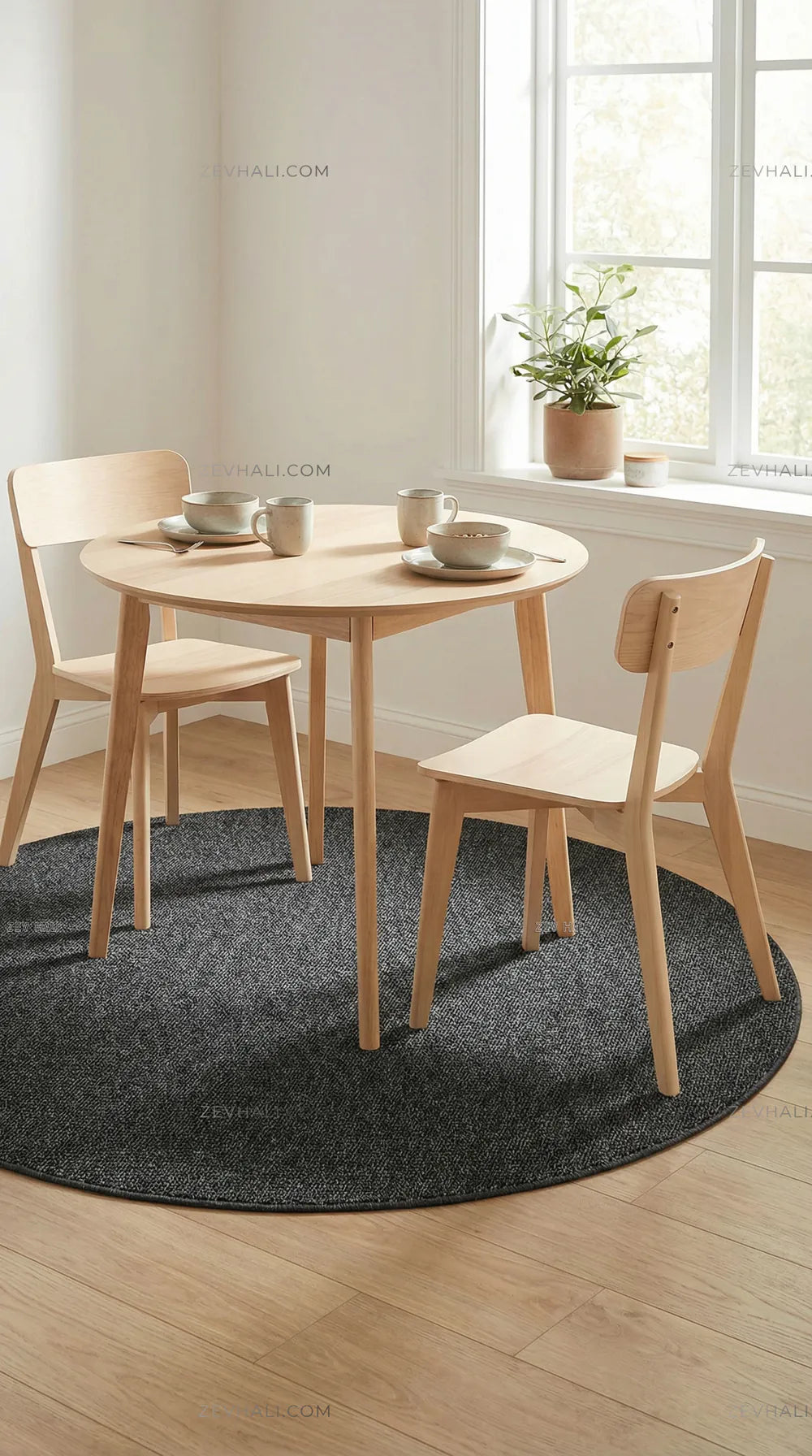 Zev halı Zeminlerinizde Mimari Bir Başyapıt: Zev Keten 400 CM Siyah Serisi Özel Ölçü | Jüt Hasır Halılar | Zev Halı