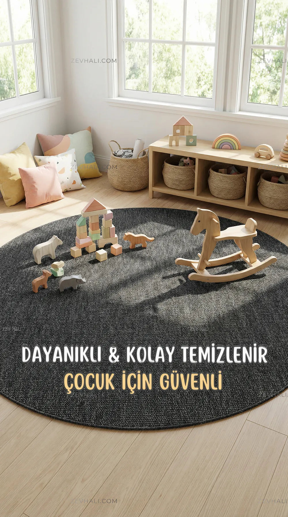 Zev halı Zeminlerinizde Mimari Bir Başyapıt: Zev Keten 400 CM Siyah Serisi Özel Ölçü | Jüt Hasır Halılar | Zev Halı