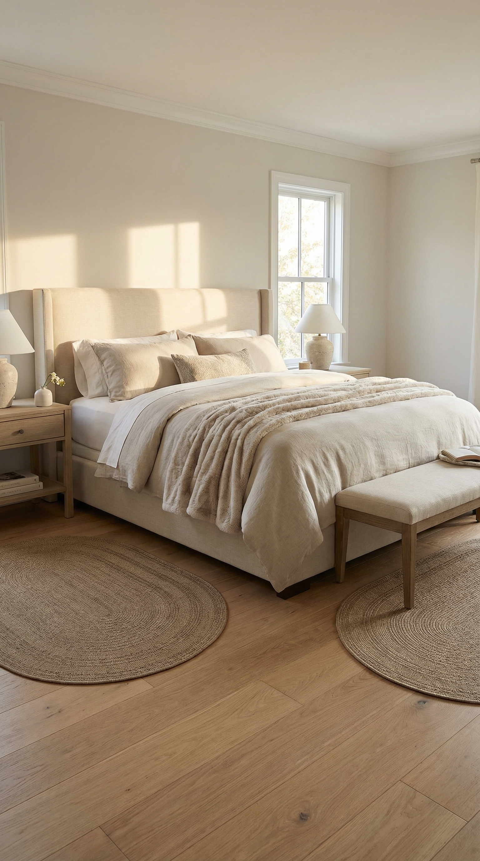 Zev Keten: Oval Kesim Jüt Görünümlü Halı - Mekanlara Akışkanlık Katın