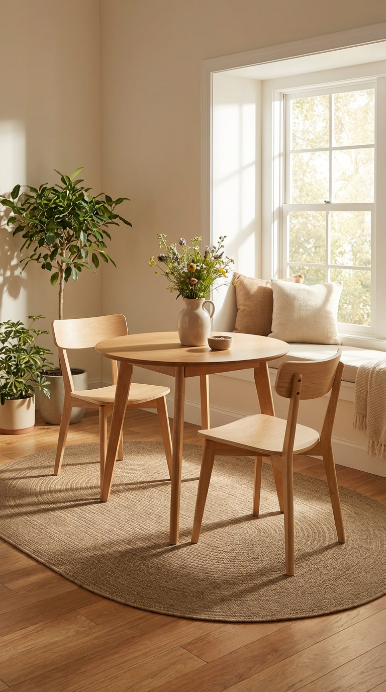 Zev Keten: Oval Kesim Jüt Görünümlü Halı - Mekanlara Akışkanlık Katın