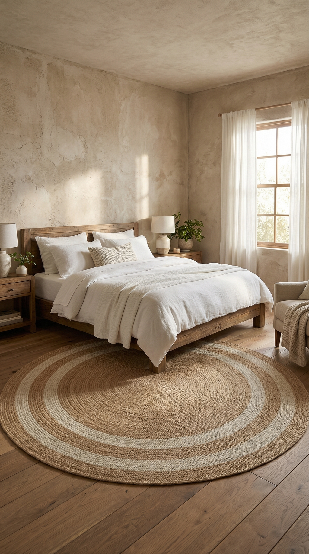 Zev Keten: Sanatsal Köşeler İçin İdeal Yuvarlak Dekoratif Halı