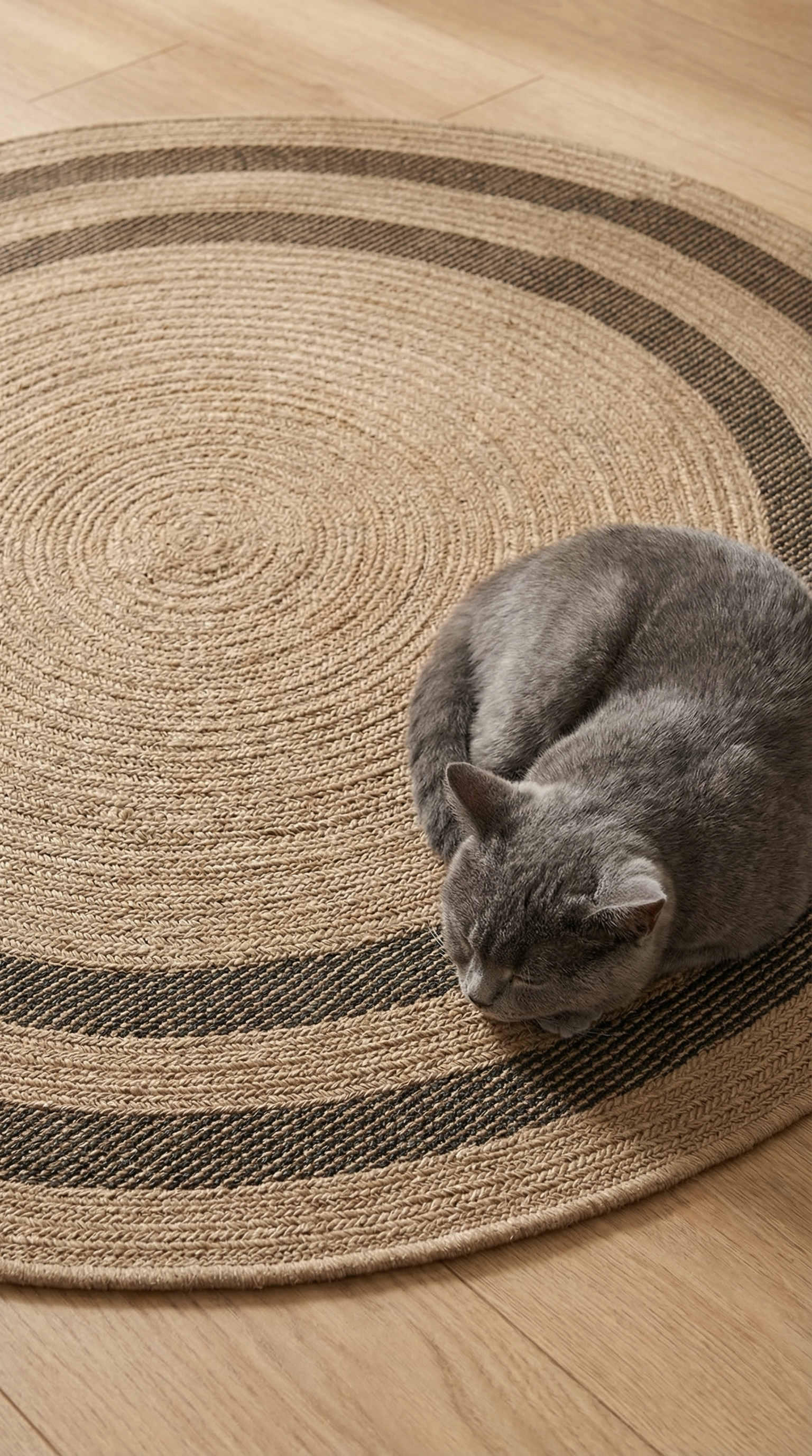 Zev Keten: Yuvarlak Yemek Masası Altına Kusursuz Uyum Sağlayan Halı