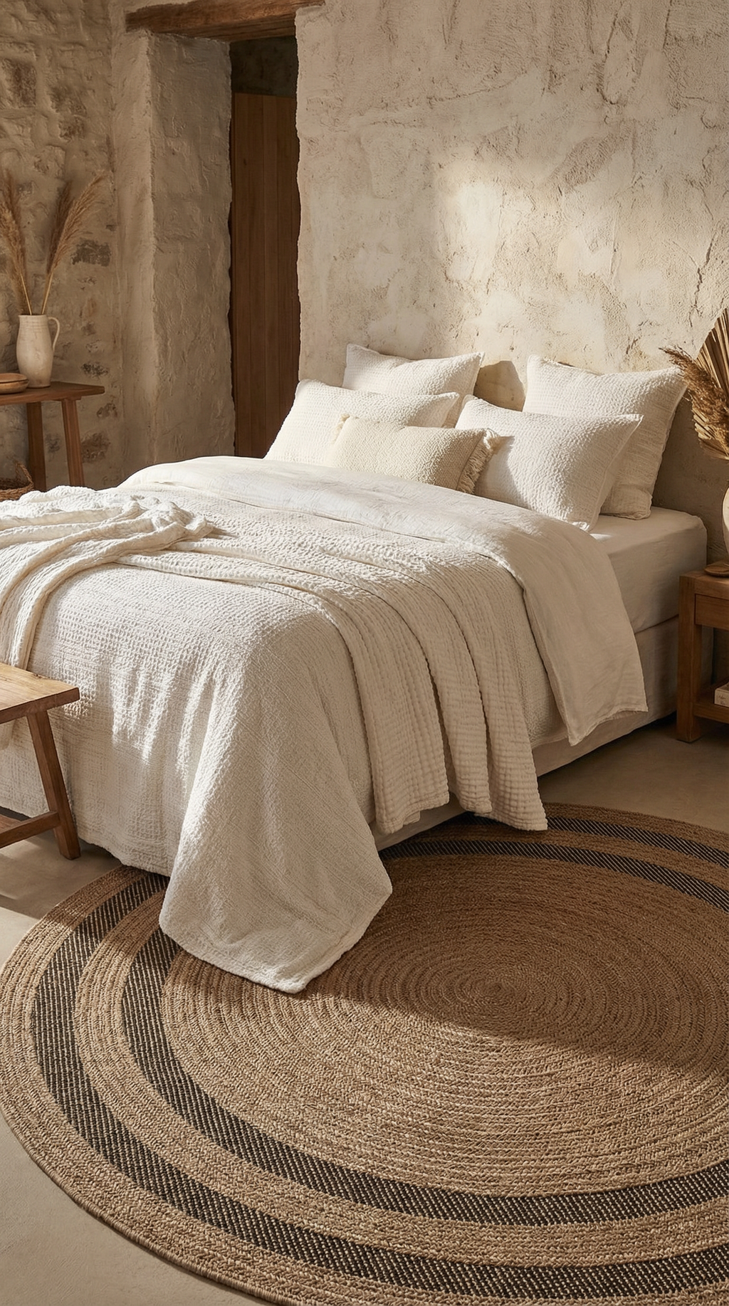 Zev Keten: Yuvarlak Yemek Masası Altına Kusursuz Uyum Sağlayan Halı