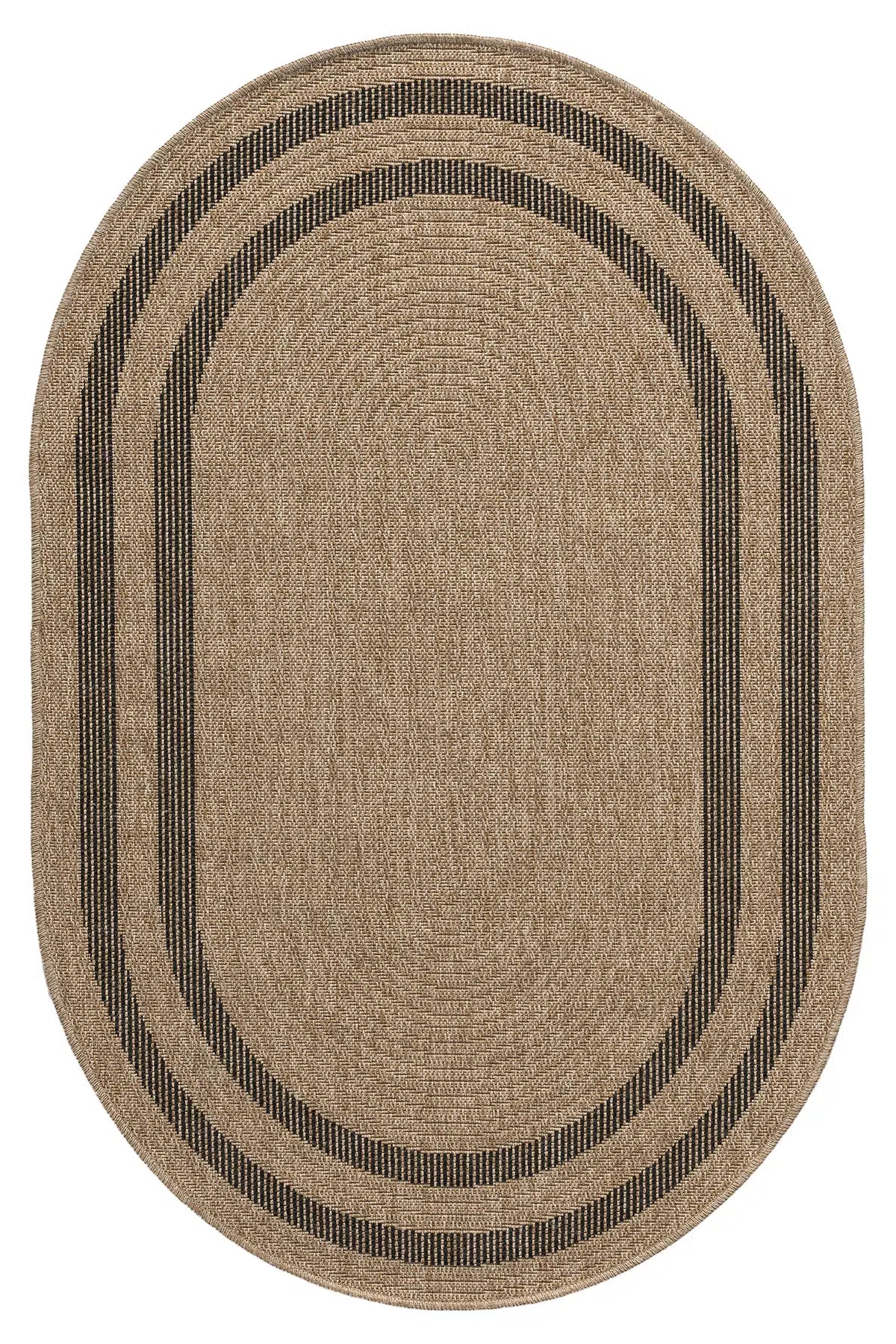 Zev Keten: Dökülme Yapmayan Oval Kesim Hasır Tarzı Salon Halısı