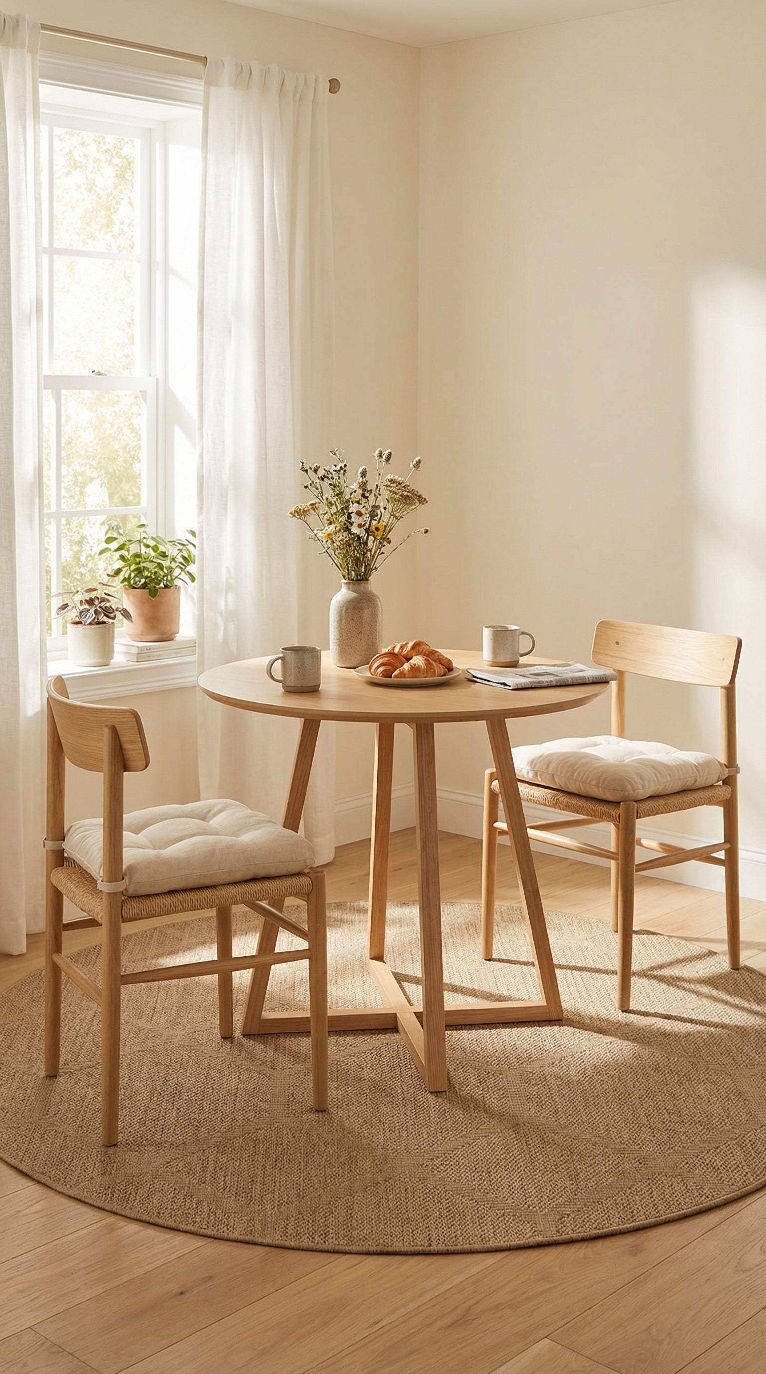 Zev Keten: Mekanın Merkezini Belirleyen Yuvarlak Özel Kesim Halı Özel Ölçü ✂