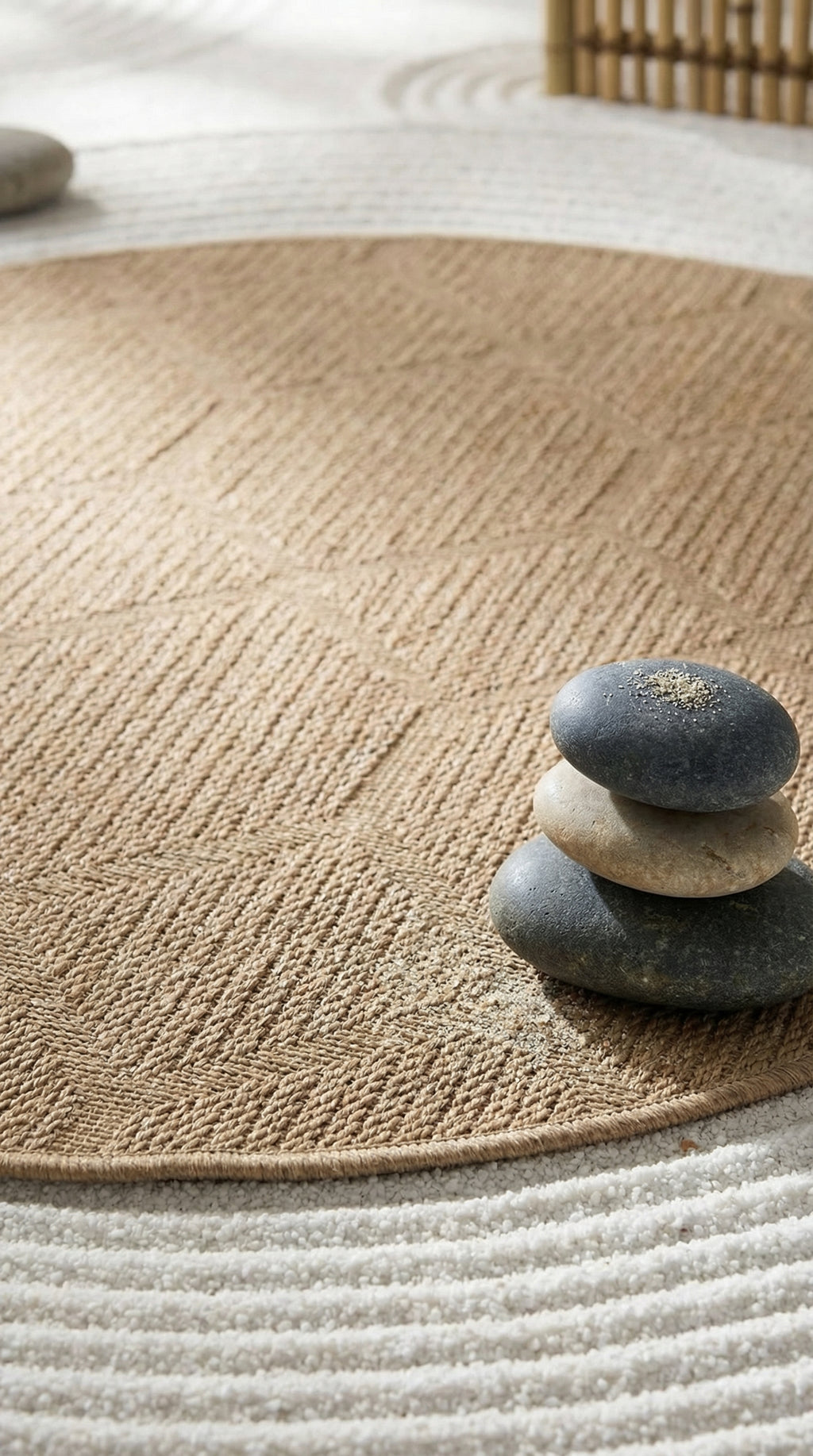 Zev Keten: Mekanın Merkezini Belirleyen Yuvarlak Özel Kesim Halı Özel Ölçü ✂