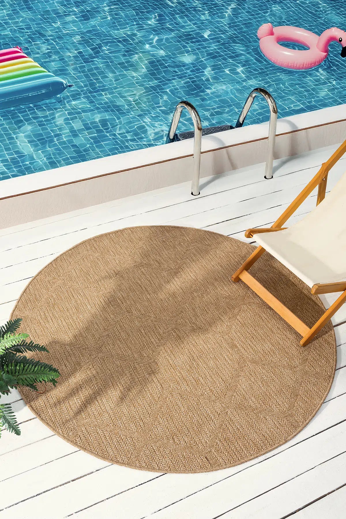 Zev Keten: Mekanın Merkezini Belirleyen Yuvarlak Özel Kesim Halı Özel Ölçü ✂