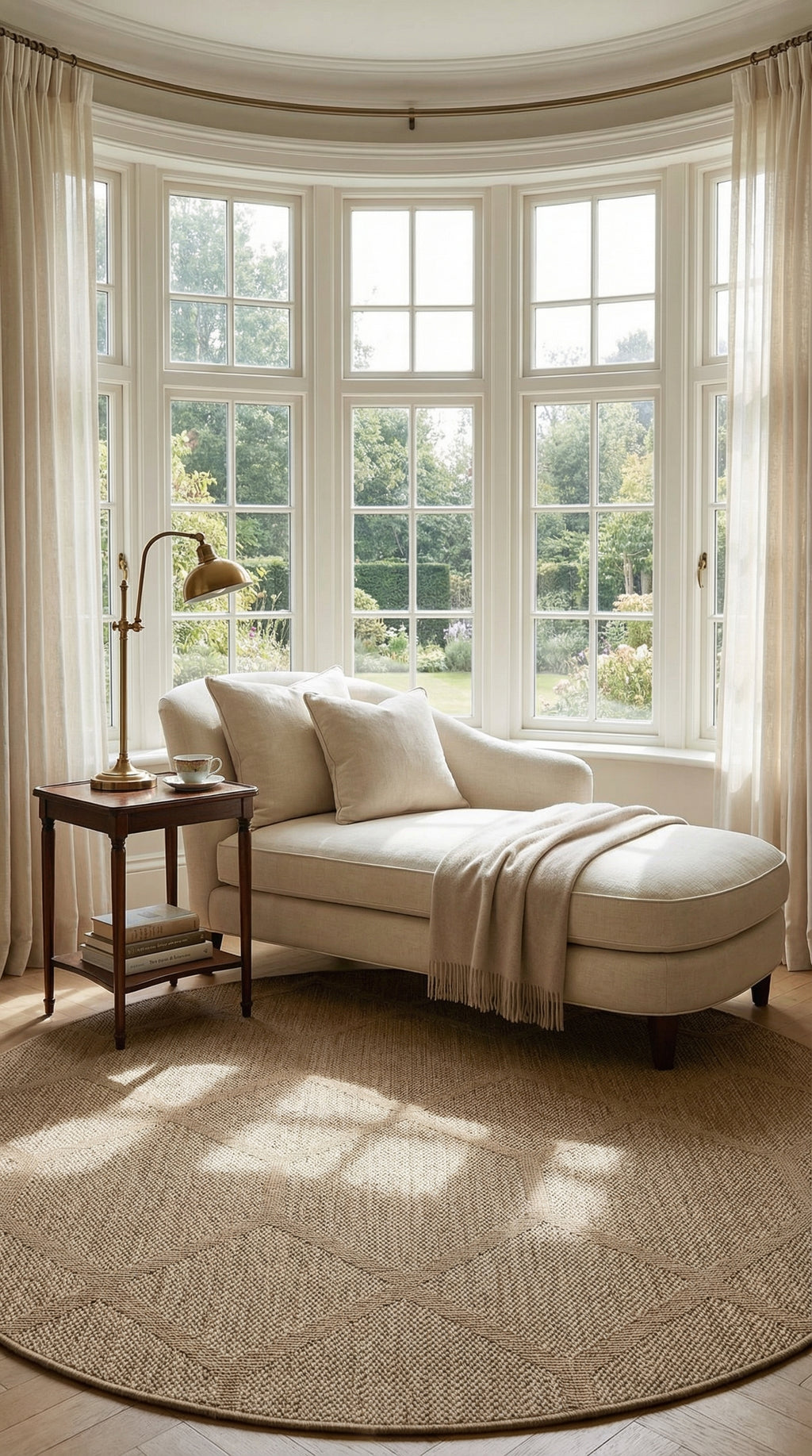 Zev Keten: Mekanın Merkezini Belirleyen Yuvarlak Özel Kesim Halı Özel Ölçü ✂