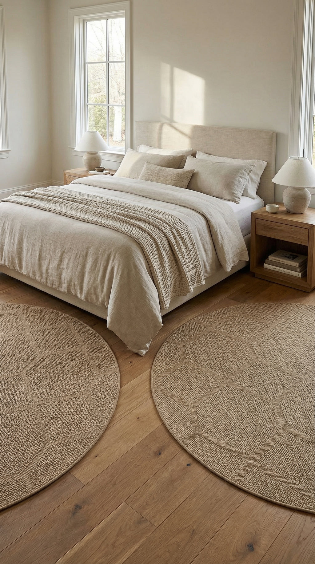 Zev Keten: Mekanın Merkezini Belirleyen Yuvarlak Özel Kesim Halı Özel Ölçü ✂