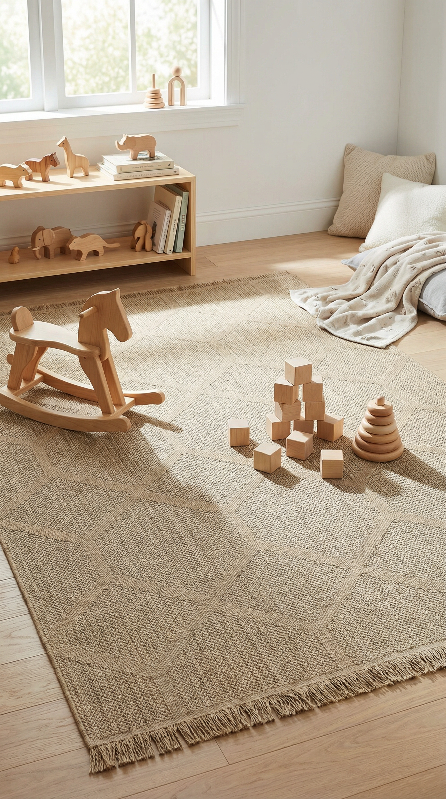 Zev Keten: 6mm Hav Yüksekliği ile İnce ve Zarif Hasır Halı Özel Ölçü ✂