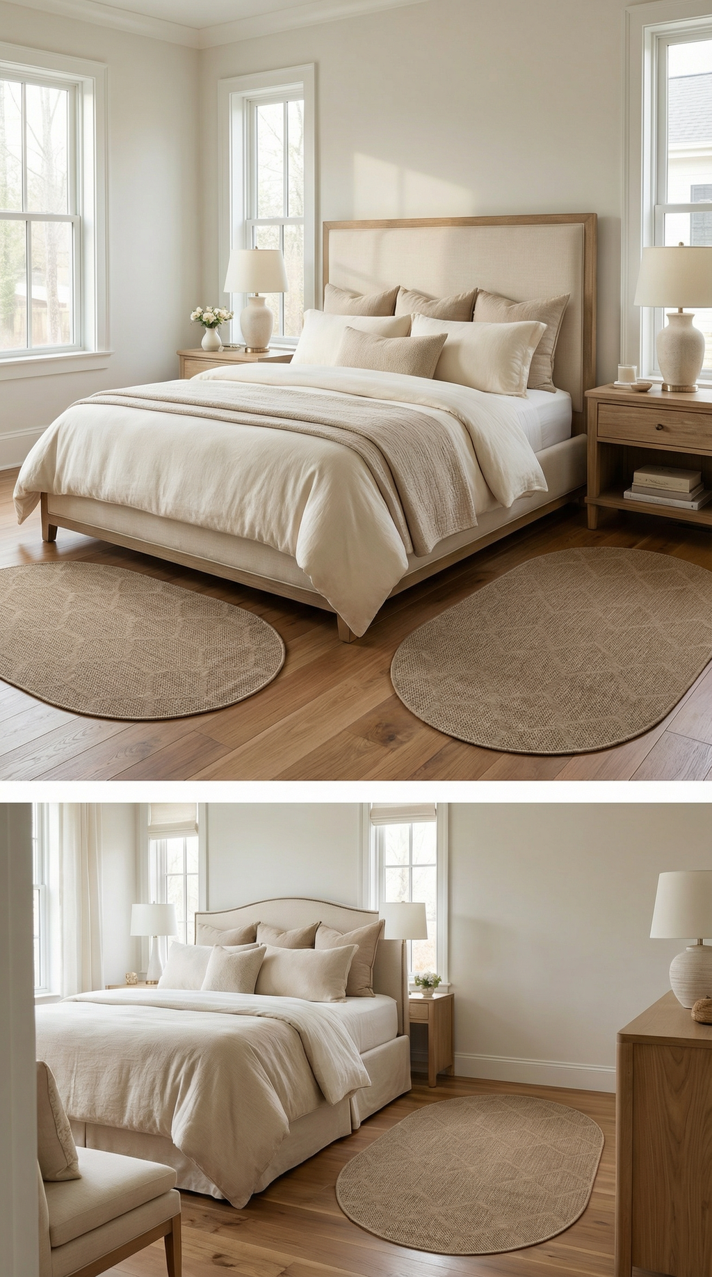 Zev Keten Oval: Köşesiz Zarafet Sunan Özel Kesim Jüt Görünümlü Halı Özel Ölçü ✂