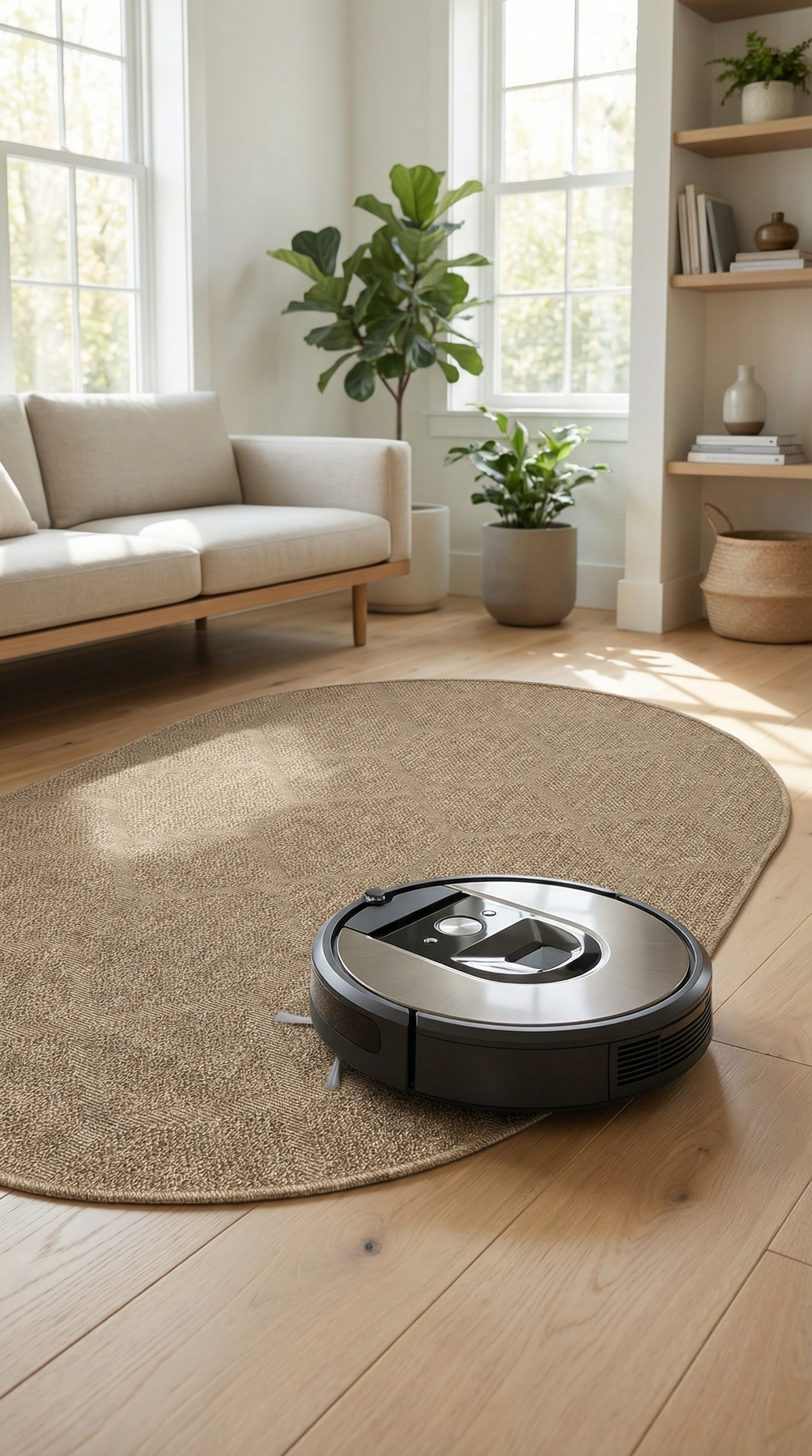 Zev Keten Oval: Köşesiz Zarafet Sunan Özel Kesim Jüt Görünümlü Halı Özel Ölçü ✂