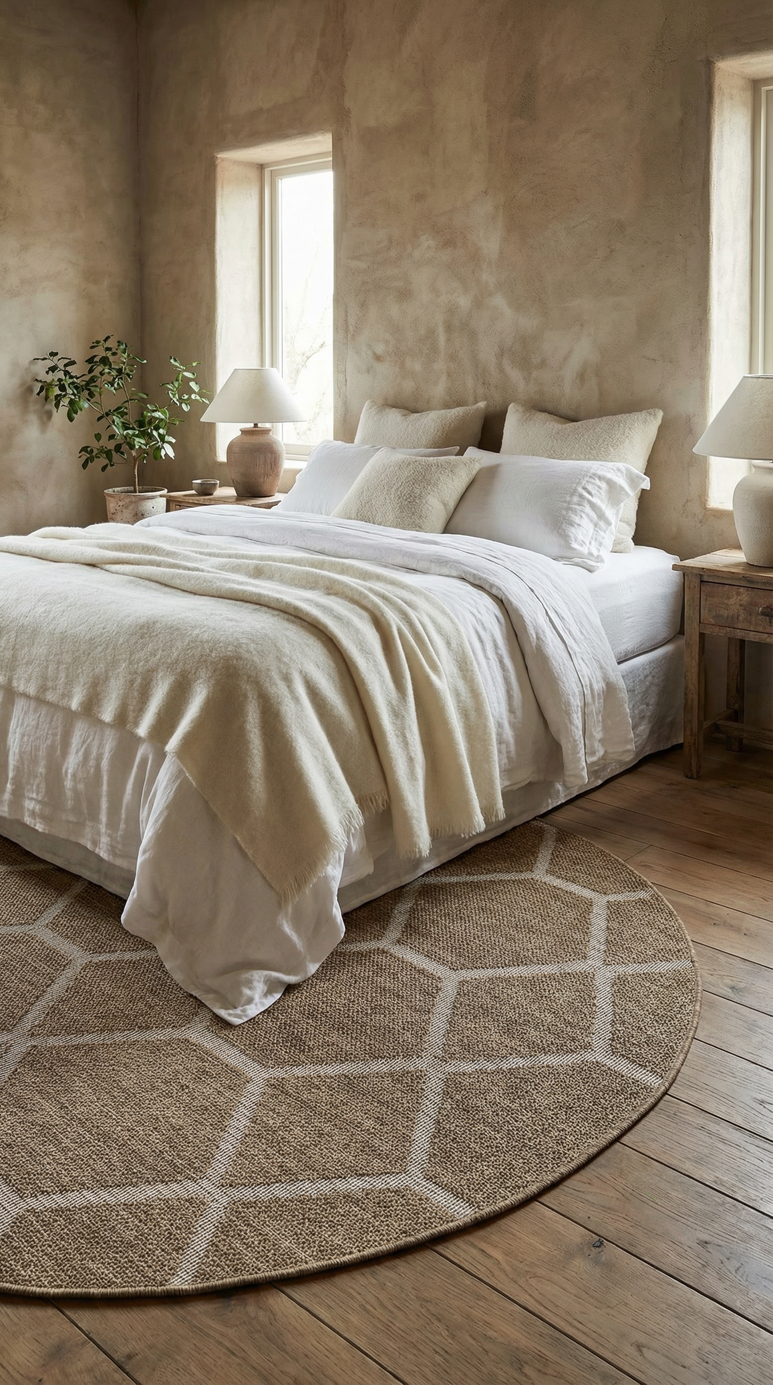 Zev Keten: Kısıtlayıcı Çizgileri Kaldıran Oval Formda Hasır Tarzı Halı Özel Ölçü ✂