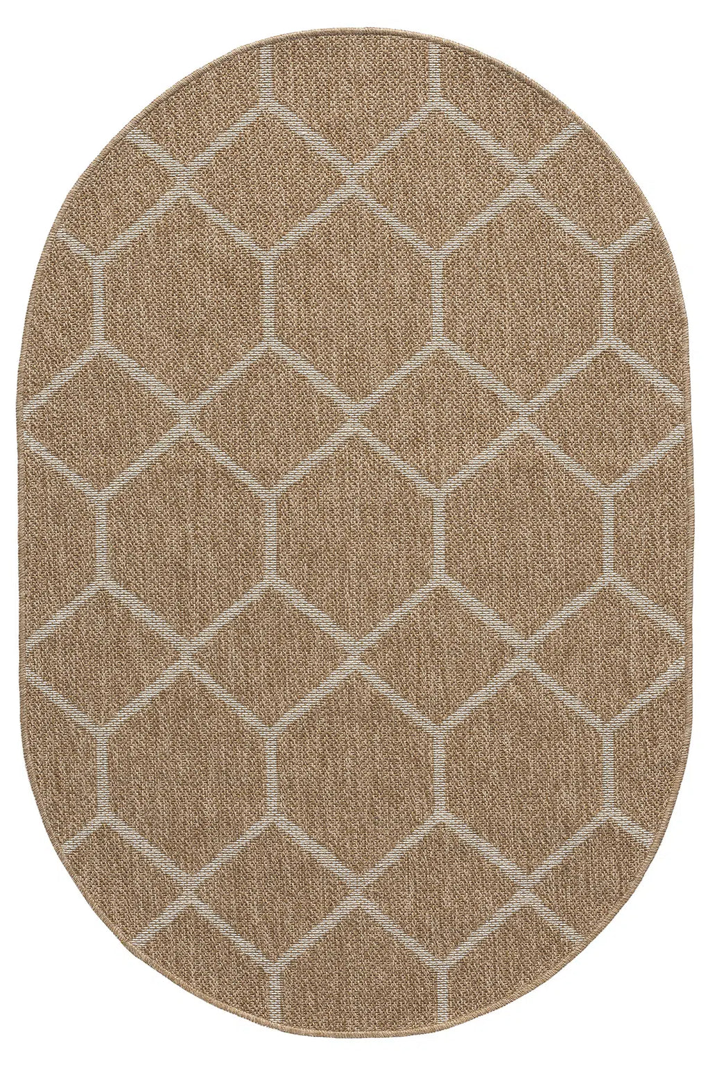 Zev Keten: Kısıtlayıcı Çizgileri Kaldıran Oval Formda Hasır Tarzı Halı Özel Ölçü ✂