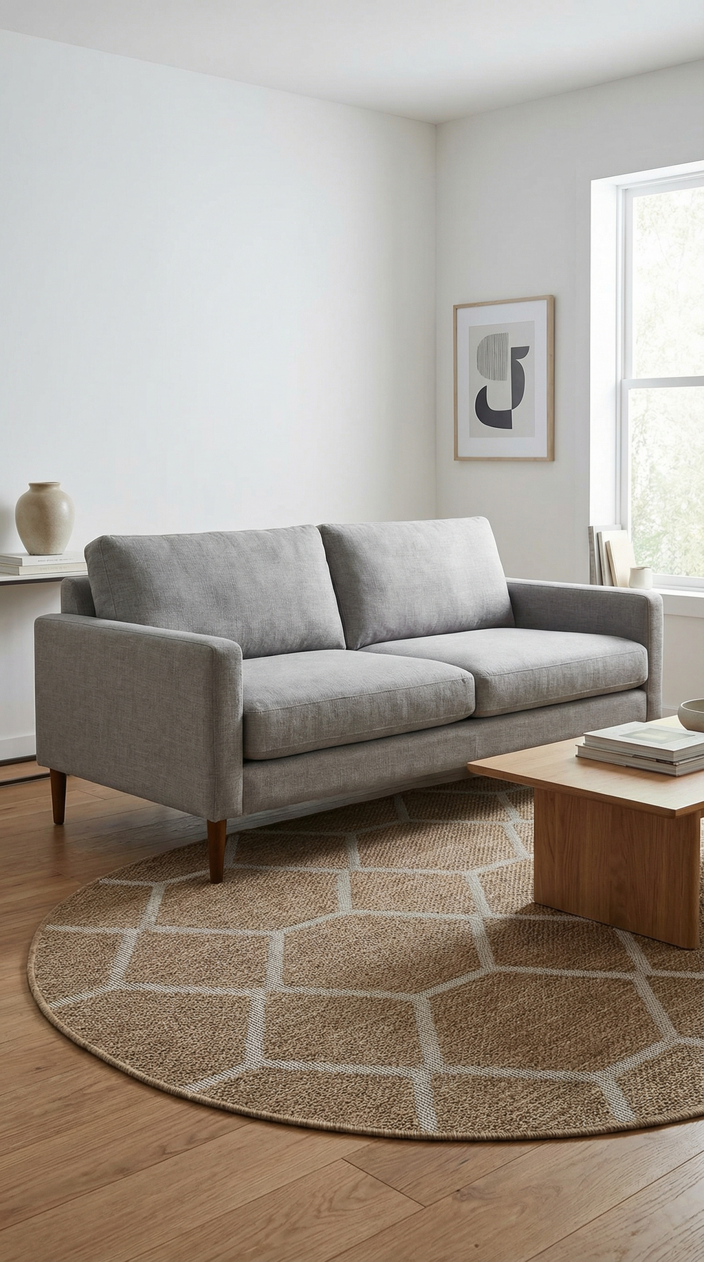 Zev Keten: Kısıtlayıcı Çizgileri Kaldıran Oval Formda Hasır Tarzı Halı Özel Ölçü ✂