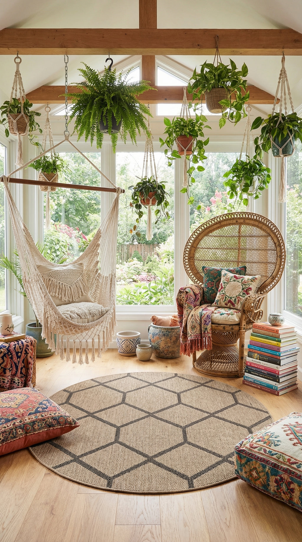 Zev Keten: Çocuk Odası ve Mutfaklar İçin İdeal Yuvarlak Hasır Halı Özel Ölçü ✂