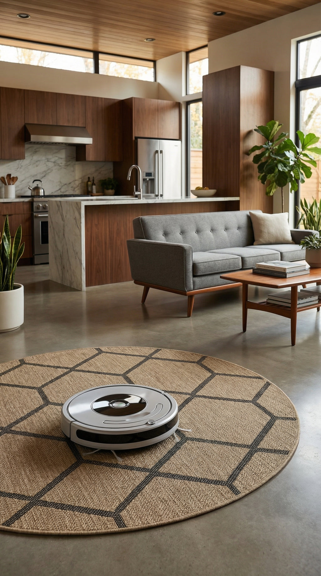 Zev Keten: Çocuk Odası ve Mutfaklar İçin İdeal Yuvarlak Hasır Halı Özel Ölçü ✂