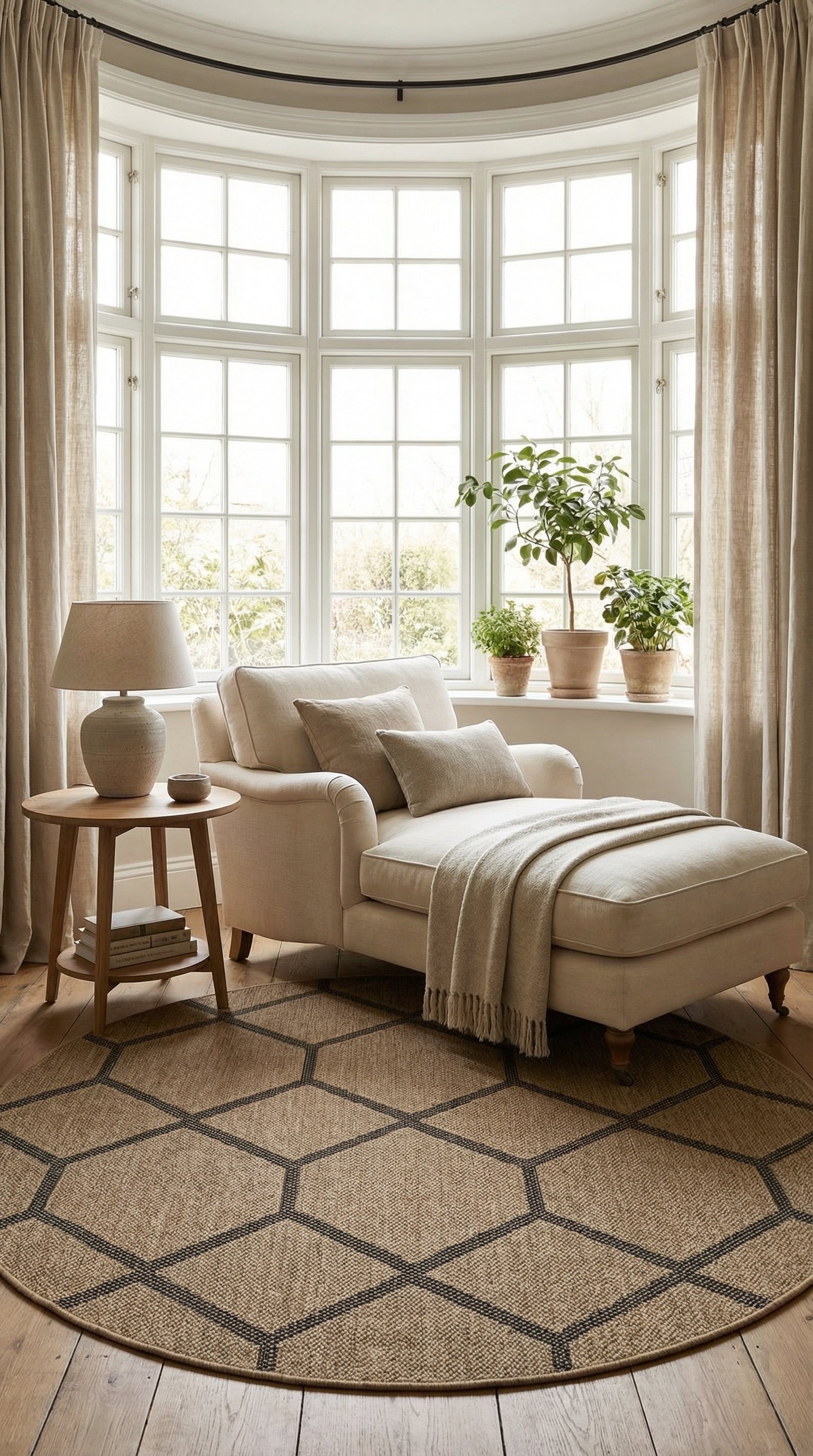 Zev Keten: Çocuk Odası ve Mutfaklar İçin İdeal Yuvarlak Hasır Halı Özel Ölçü ✂