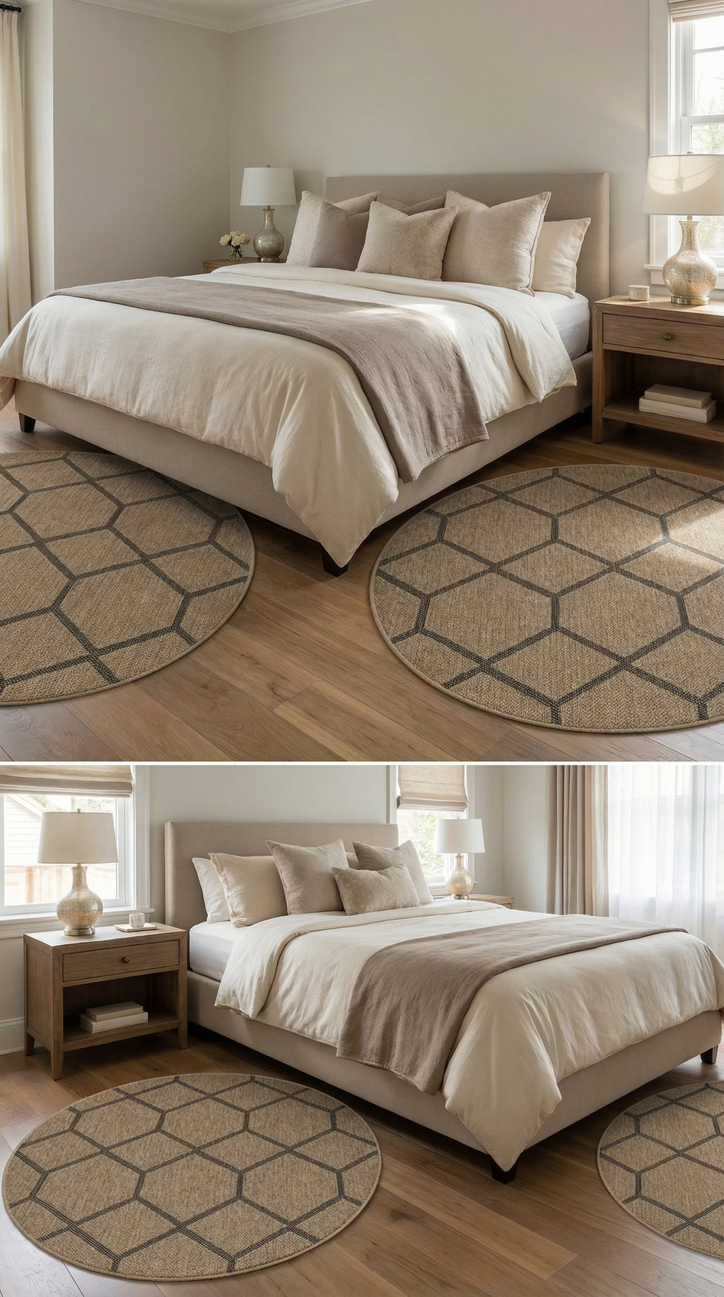 Zev Keten: Çocuk Odası ve Mutfaklar İçin İdeal Yuvarlak Hasır Halı Özel Ölçü ✂