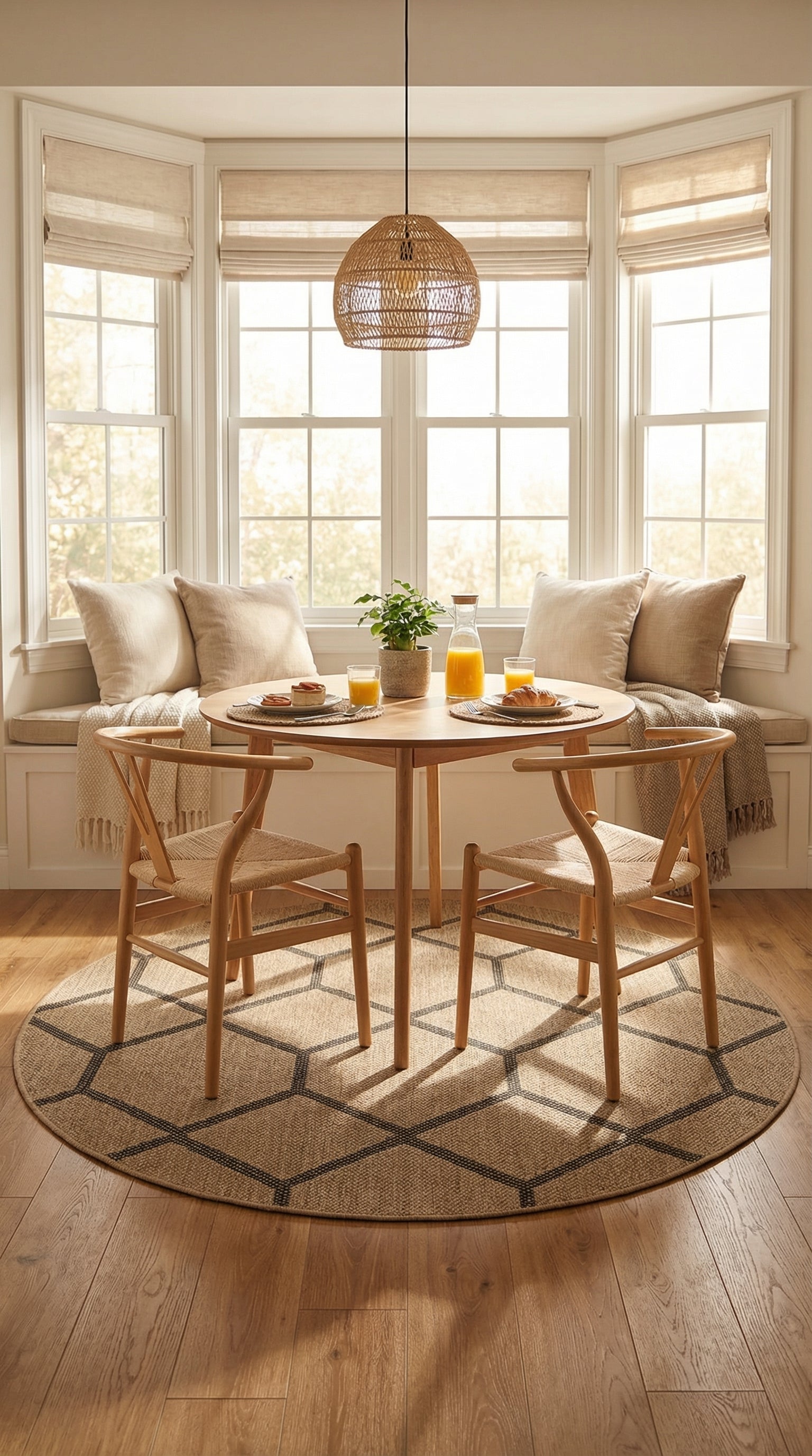 Zev Keten: Çocuk Odası ve Mutfaklar İçin İdeal Yuvarlak Hasır Halı Özel Ölçü ✂