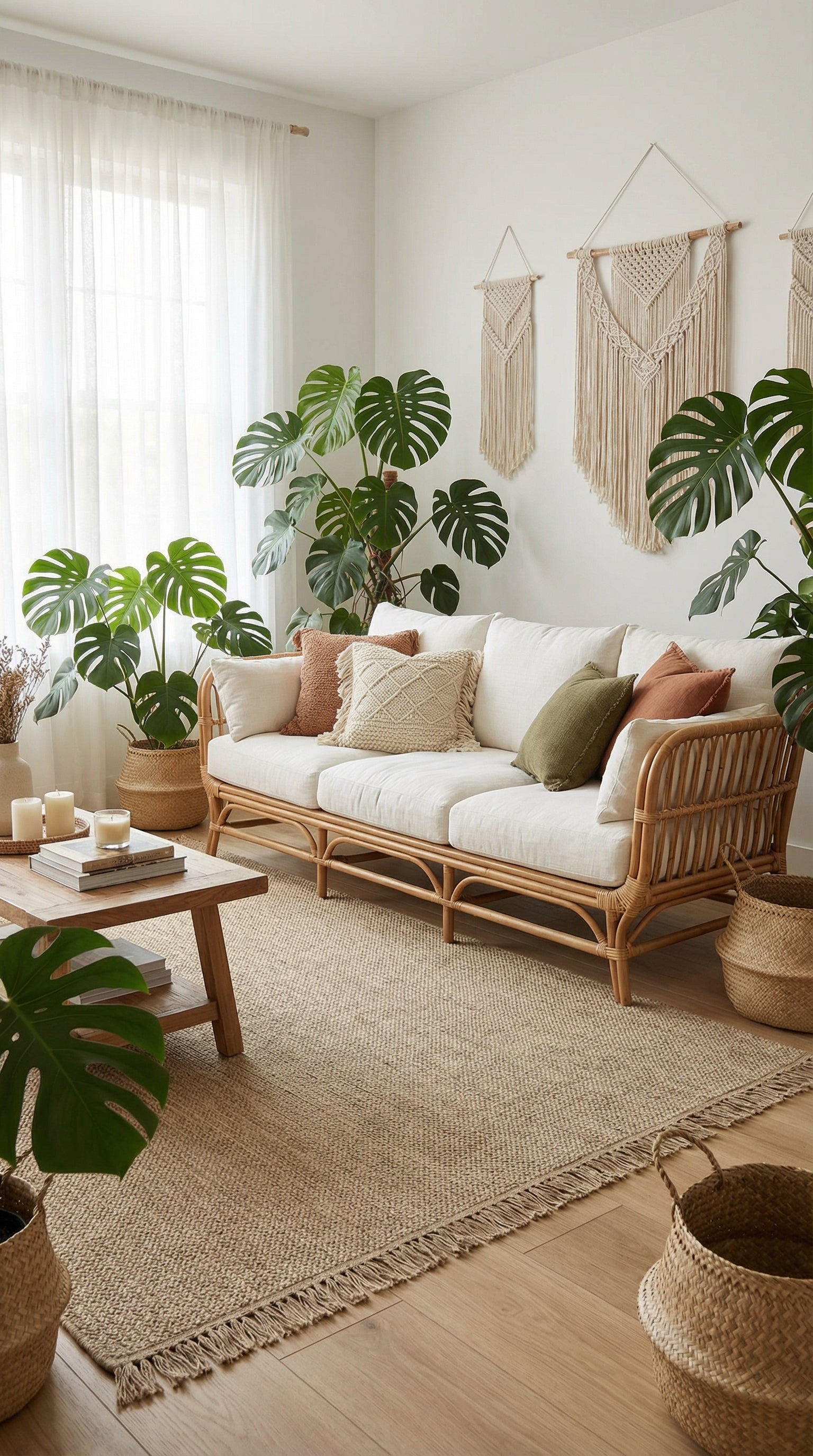 Zev Keten: 400 cm Genişliğe Kadar Özel Kesim Jüt Görünümlü Halı Özel Ölçü ✂