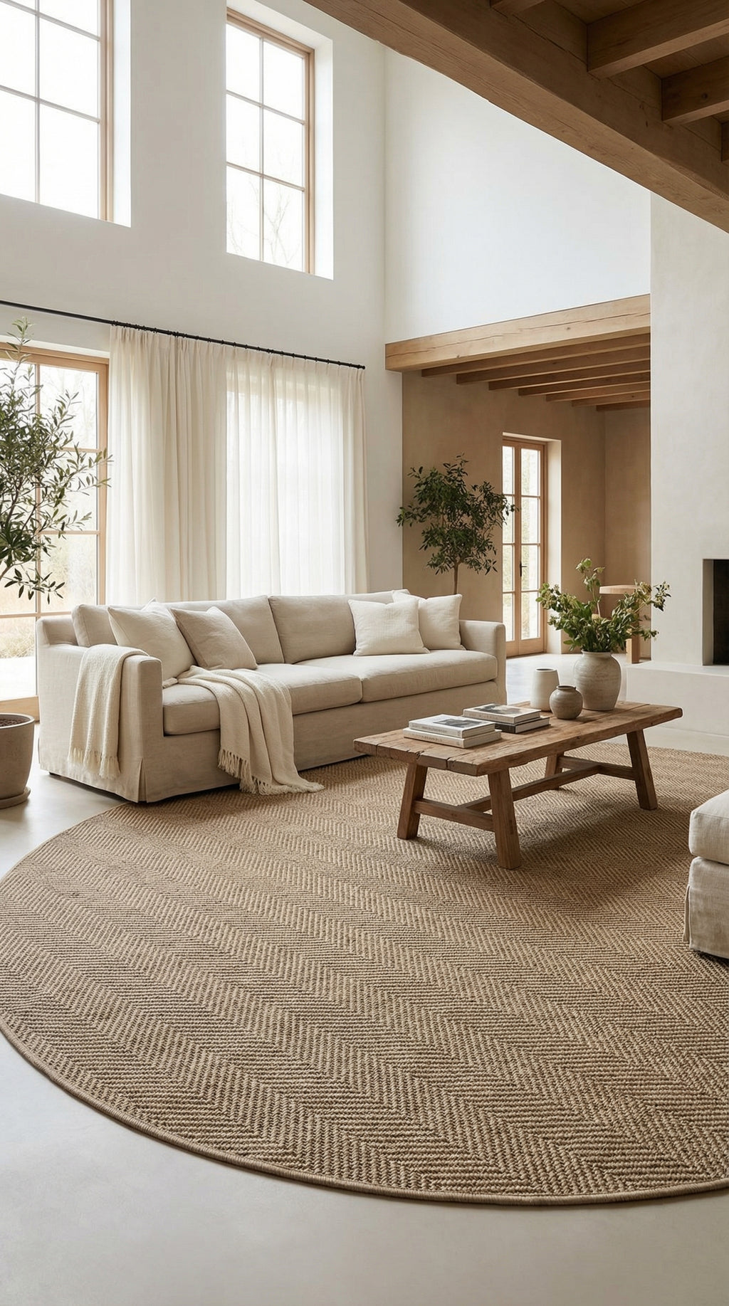 Zev Keten: Profesyonel Mekanlar İçin 4 Metre Çapa Kadar Özel Kesim Daire HalıÖzel Ölçü ✂