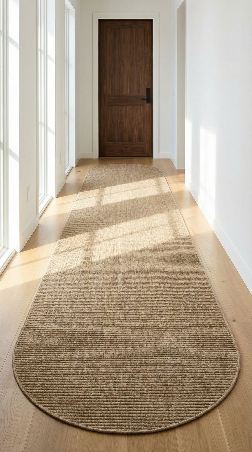 Zev Keten: Kişiye Özel Ölçüde  Oval Kesim Hasır Görünümlü Halı Özel Ölçü ✂