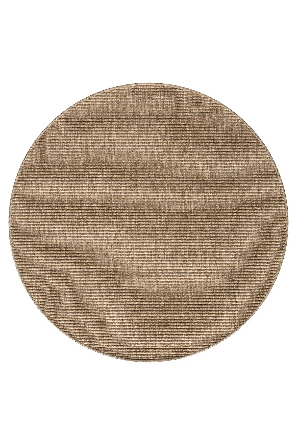 Zev Keten: 400x400 cm’e Kadar Özel Ölçü Yuvarlak Hasır Görünümlü Halı Özel Ölçü ✂