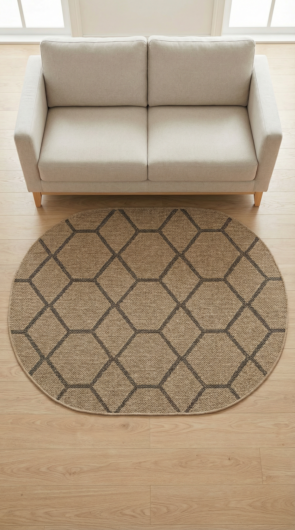 Zev Keten: Oval Yolluk: Antre , Koridor ve Balkonlar İçin En Pratik ve Estetik Çözüm Özel Ölçü ✂