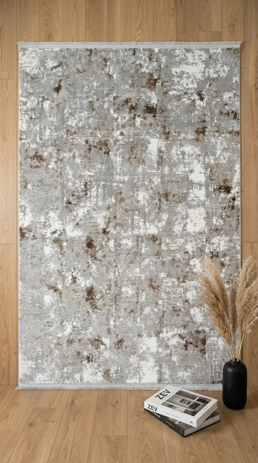 سجادة غرفة معيشة من الأكريليك المحبوك بإطار، من سلسلة زيف دارك، باللون الأسود الزمردي والأصفر الخردلي - خصم 60% في منفذ البيع st022 160x230