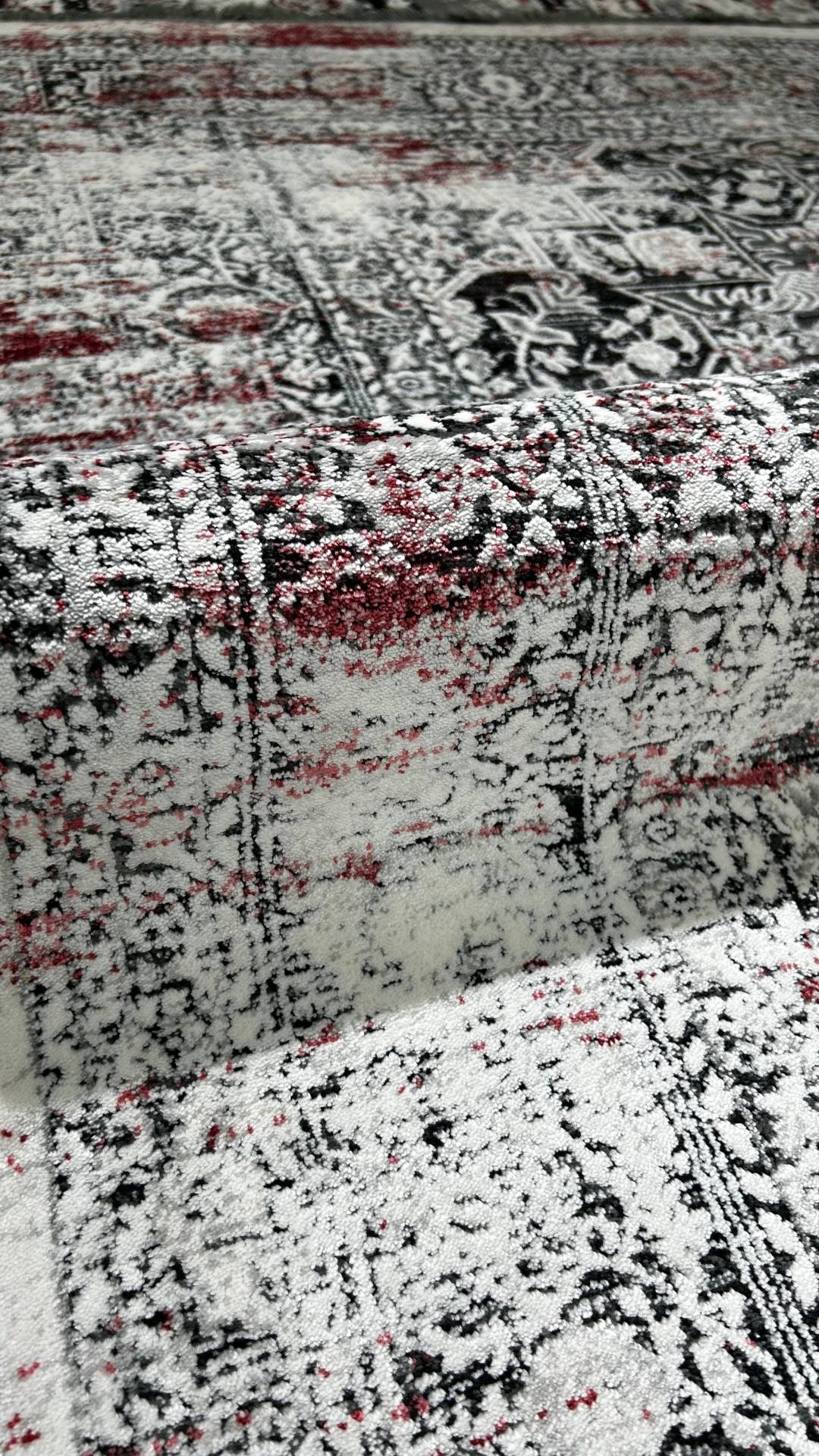 سلسلة زيف دارك: سجادة أكريليك محبوكة عاكسة باللون الأسود الزمردي - خصم 60% على سجادة غرفة المعيشة والمطبخ st017 160x230