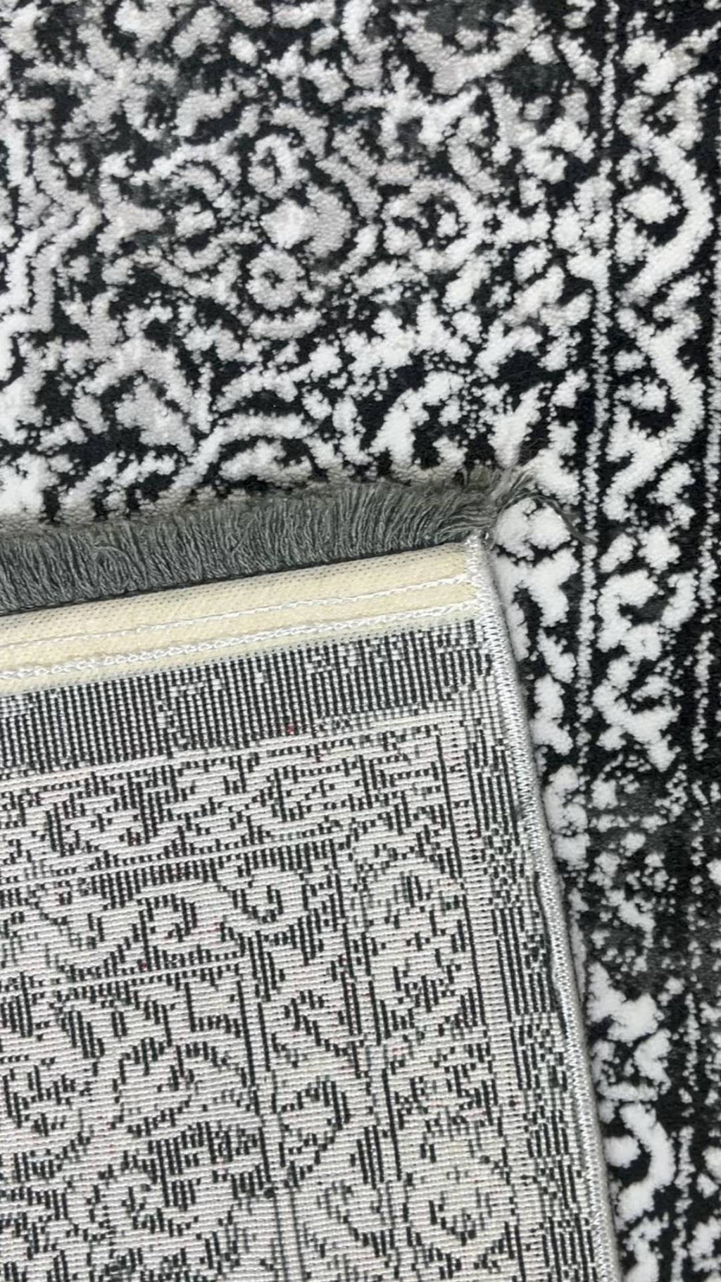 Zev Dark Serisi Zümrüt Siyahı Madalyonlu Triko Akrilik Salon Misafir Odası Halısı- %60 Fırsat Outlet st026  160x230