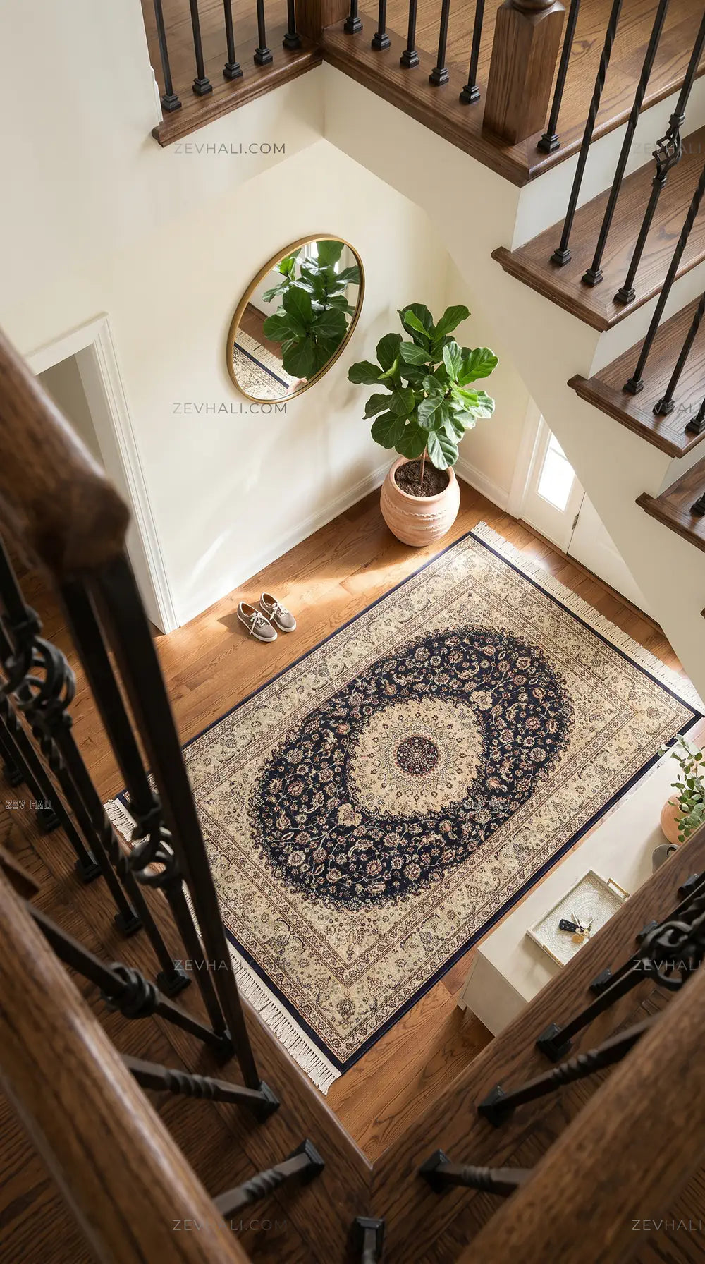 Zev Halı Asitane Lacivert Klasik Sultani Dokuma Taban Tozumaz Halı AST02 | Klasik Halı | Zev Halı