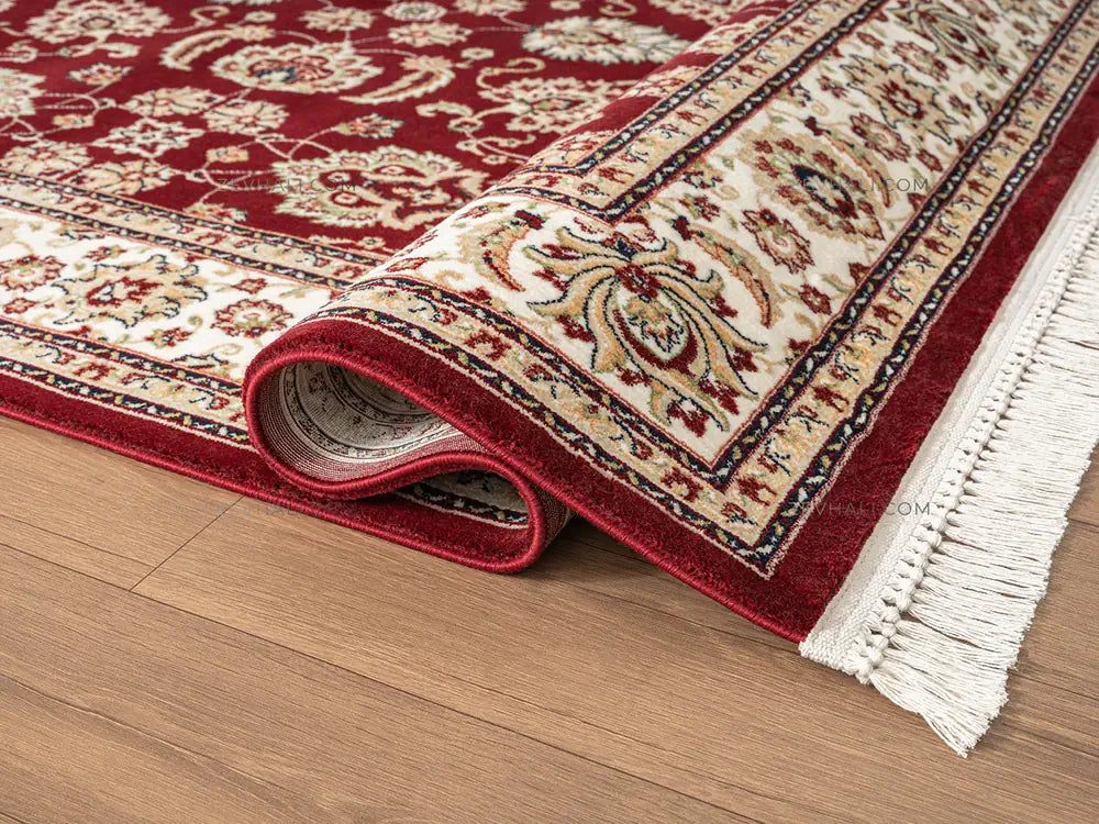 Zev Halı Asitane Bordo Klasik Sultani Dokuma Taban Tozumaz Halı AST03 | Klasik Halı | Zev Halı