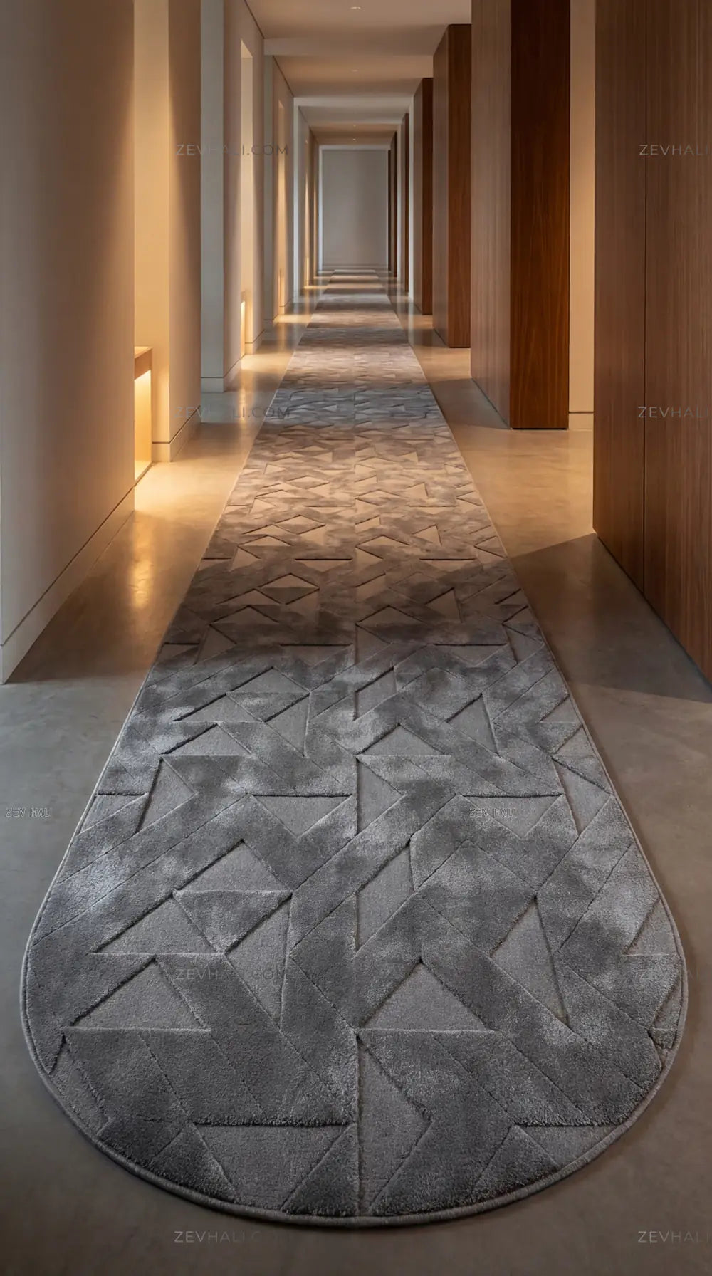 Zev Halı Babil Antrasit Microfiber Ekstra Yumuşak Oval Halı Özel Ölçü Ba24 | Microfiber Halı | Zev Halı