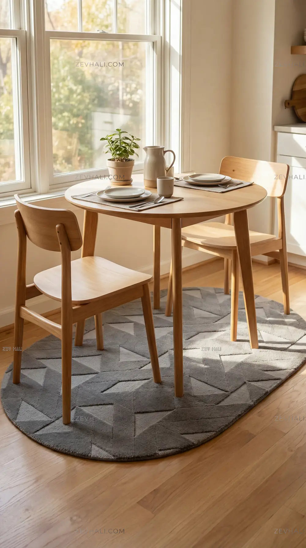 Zev Halı Babil Antrasit Microfiber Ekstra Yumuşak Oval Halı Özel Ölçü Ba24 | Microfiber Halı | Zev Halı