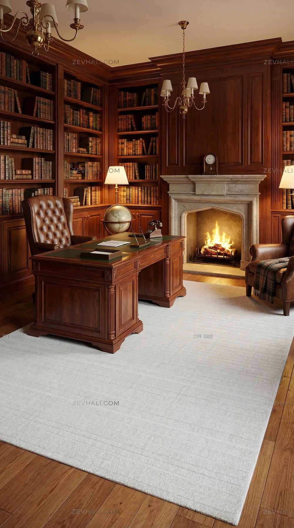 Zev Halı Beyaz Çizgili Modern Microfiber Halı | Yumuşak & Kaymaz Özel Ölçü Ba01 | Microfiber Halı | Zev Halı