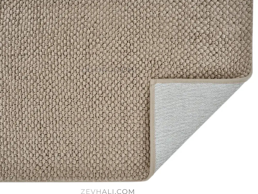 Zev Halı Kuak Vizon Yıkanabilir Kaymaz Peluş Halı KU02 Özel Ölçü | Banyo Halısı | Zev Halı