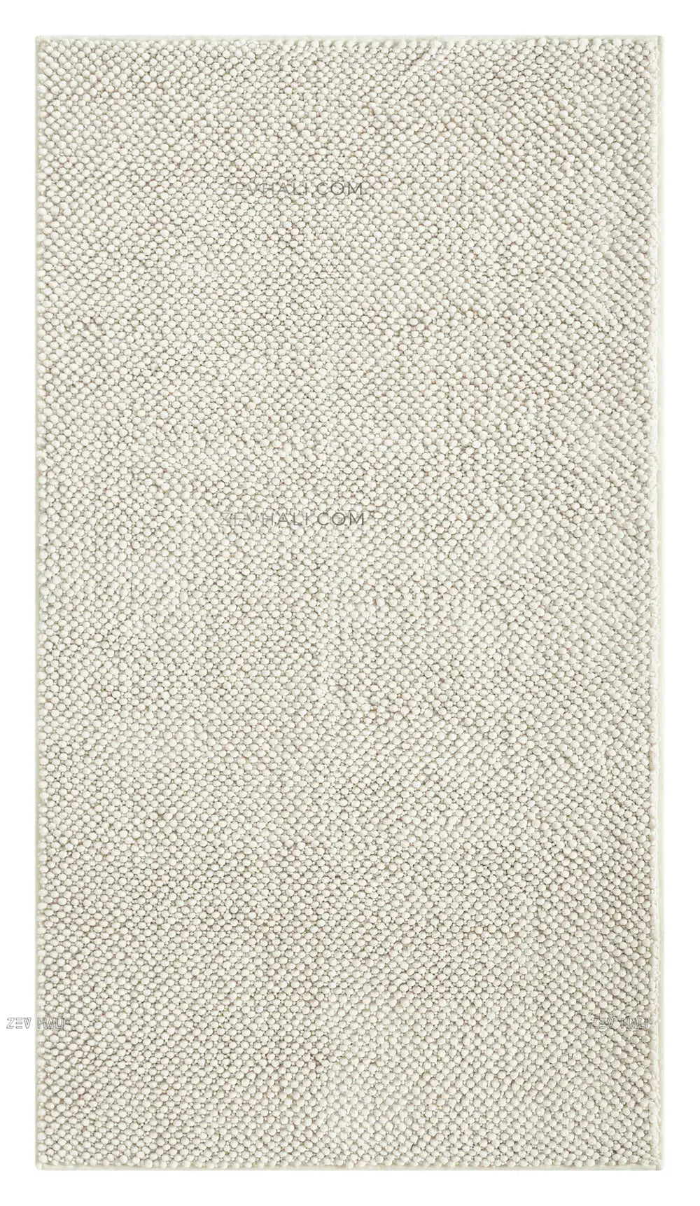 Zev Halı Kuak Ekru Yıkanabilir Kaymaz Peluş Banyo Yolluk Halı KU04 Özel Ölçü | Banyo Halısı | Zev Halı