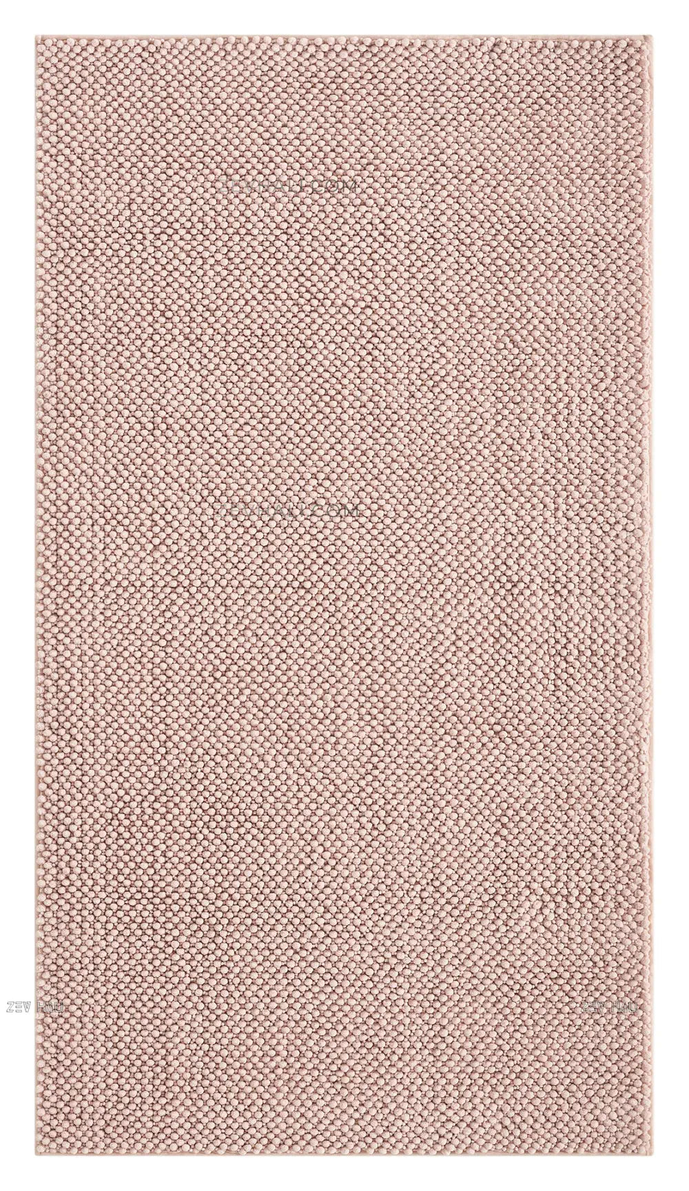 Zev Halı Kuak Pembe Yıkanabilir Kaymaz Banyo Yolluk Halı KU07 Özel Ölçü | Banyo Halısı | Zev Halı