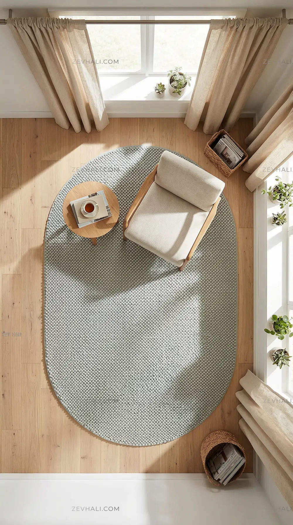 Zev Halı Kuak Mint Yıkanabilir Kaymaz Banyo Yolluk Halı KU08 Özel Ölçü | Banyo Halısı | Zev Halı