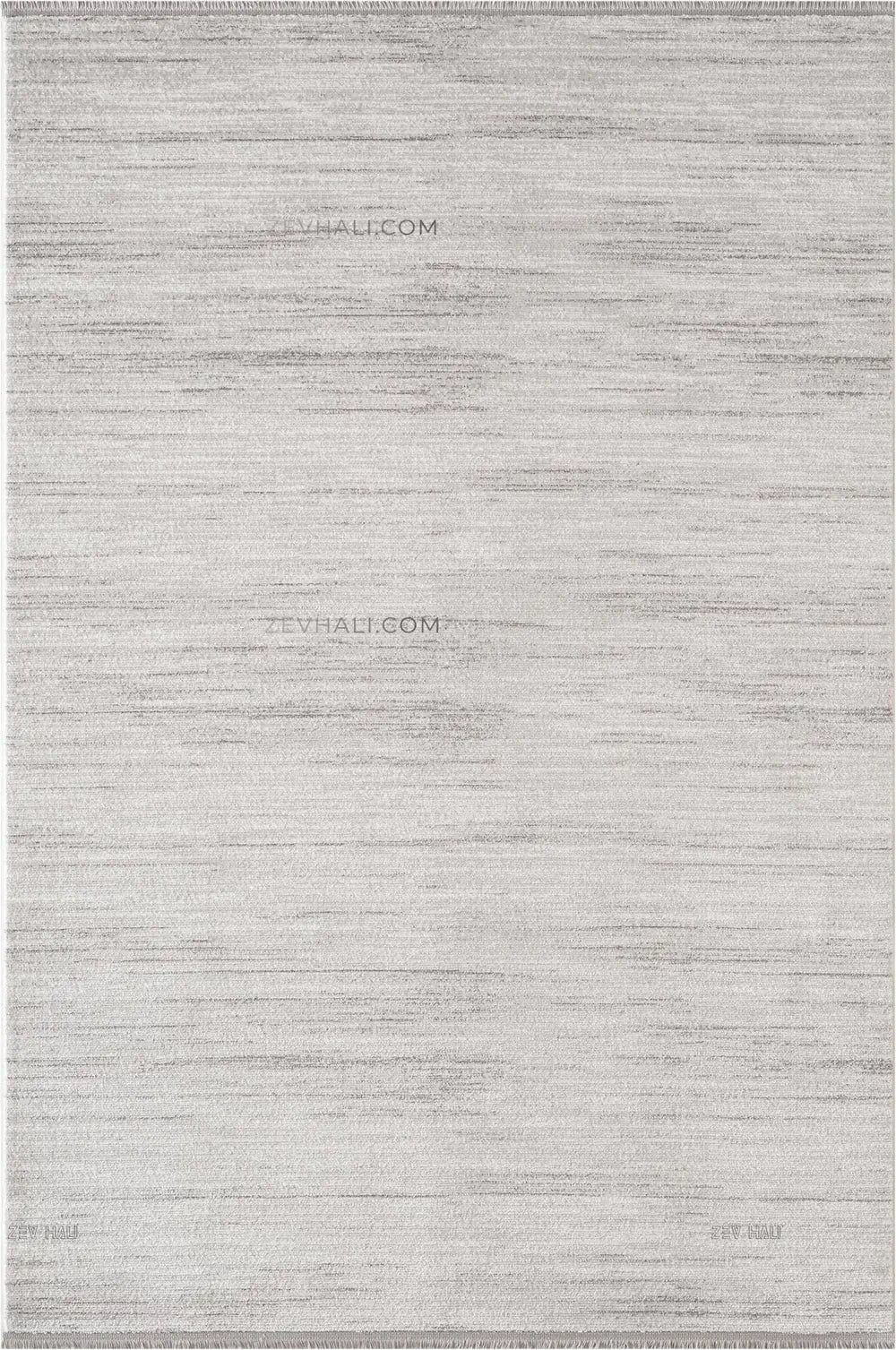 ZEV HALI NATURAL NT08 Açık Gri İnce Çizgili 400 cm Kesim Akrilik Kalın Halı | Akrilik Halı | Zev Halı