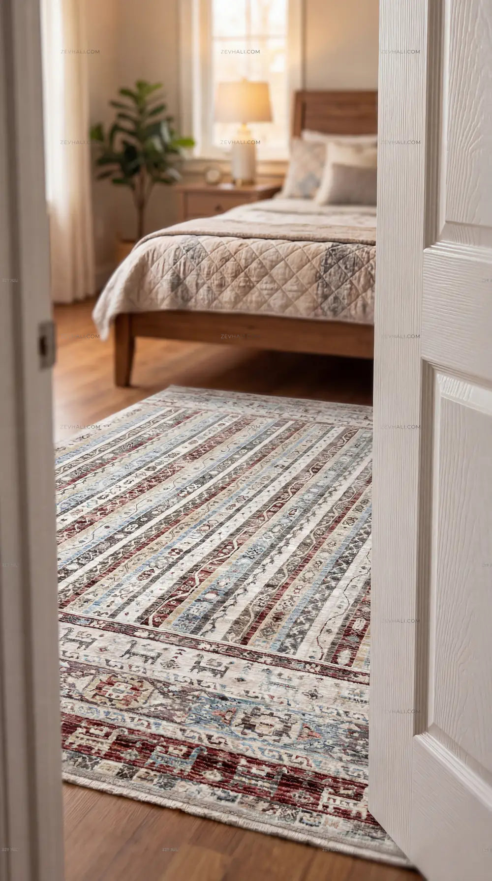 Zev Halı Nostalji Kırmızı Vintage Etnik Halı No:1 | Vintage Halılar | Zev Halı